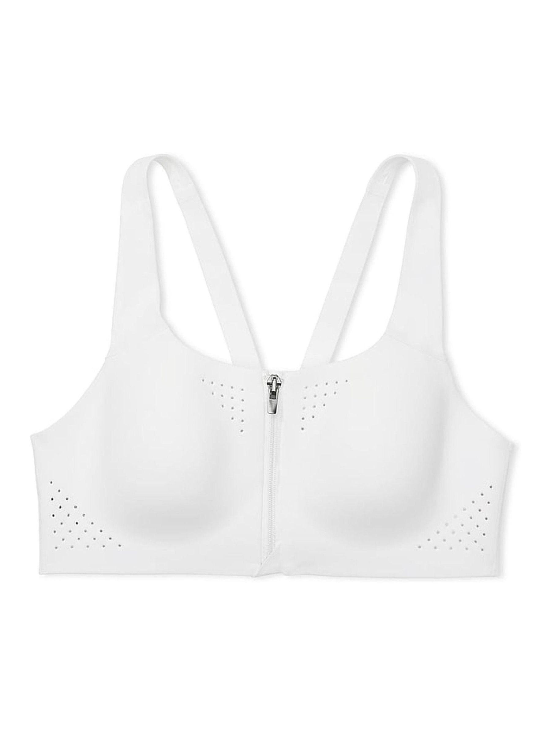 White Front Close Featherweight Max High Support Sports Bra - Image 3 of 4