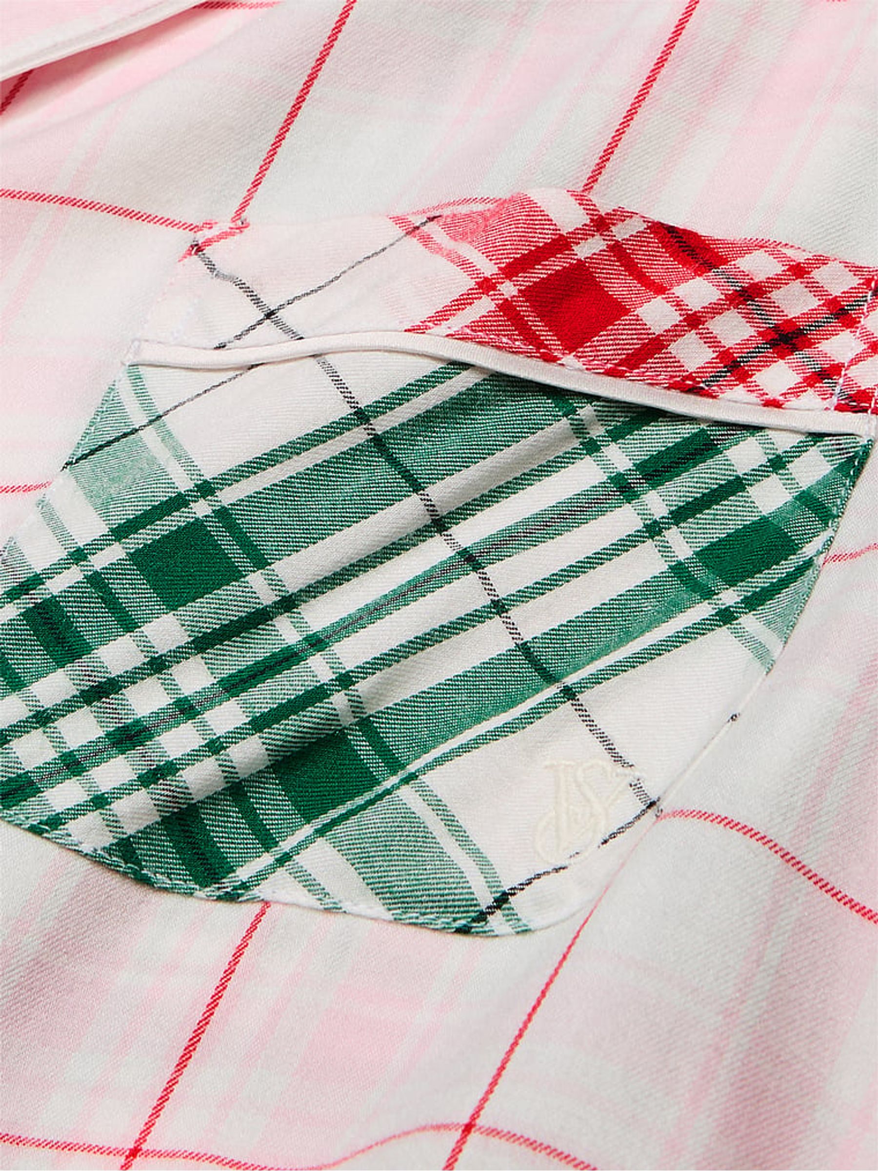 Green Plaid Flannel Long Pyjama Set - Image 4 of 4