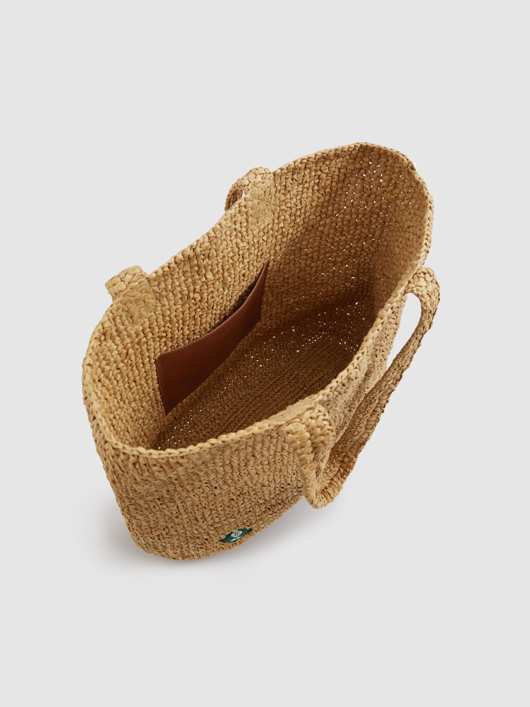 Ravello Natural Ché Raffia Tote Bag - Image 5 of 6