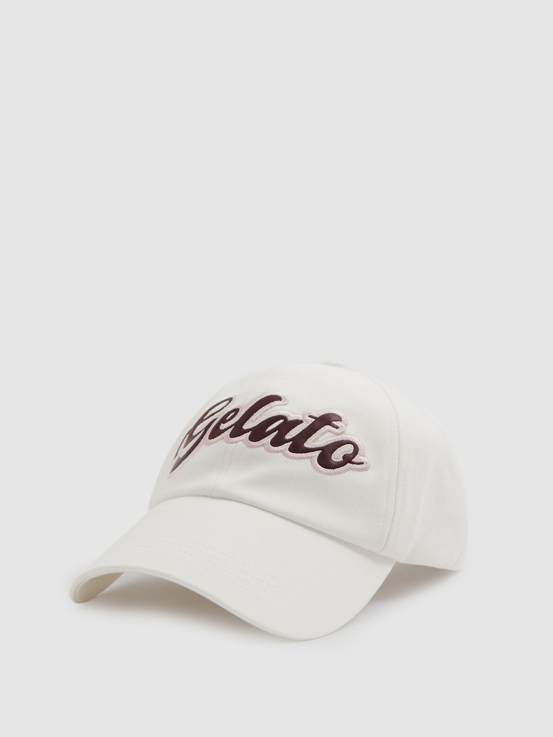 Bacio White Ché Embroidered Motif Baseball Cap - Image 2 of 4