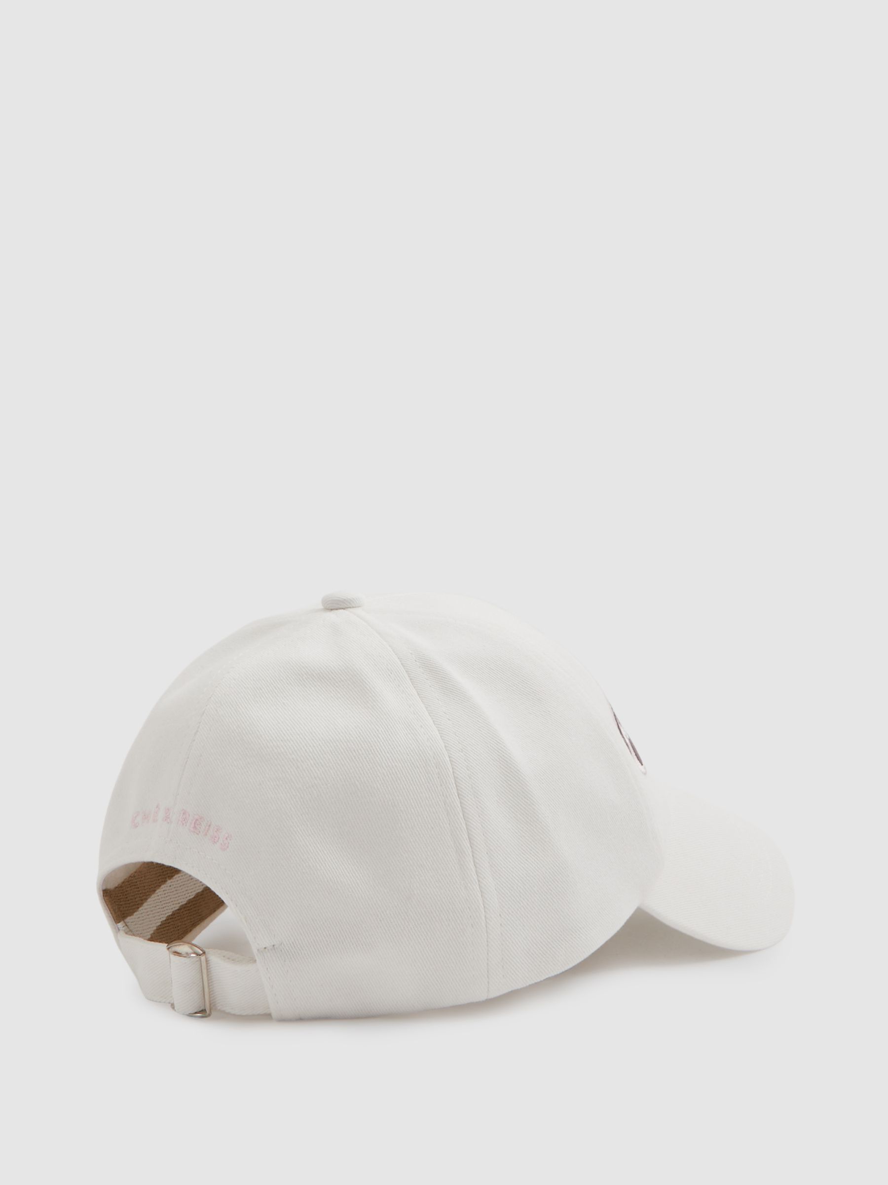 Bacio White Ché Embroidered Motif Baseball Cap - Image 3 of 4