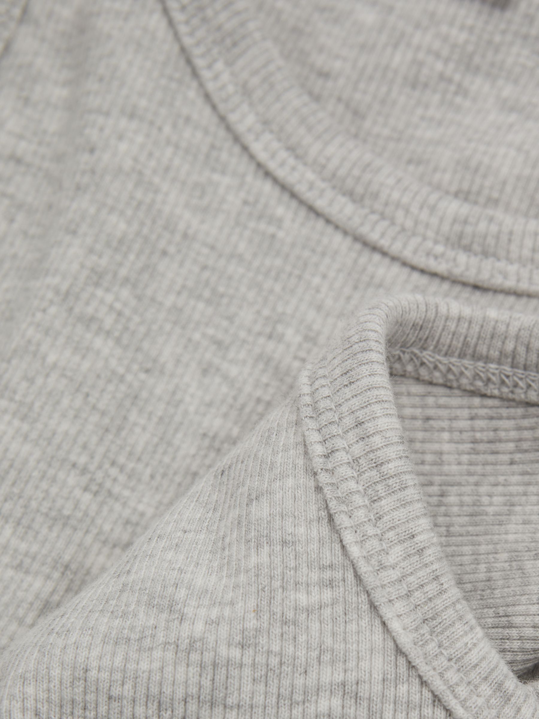 Good American Cotton Ribbed Vest in Grey - Image 2 of 5