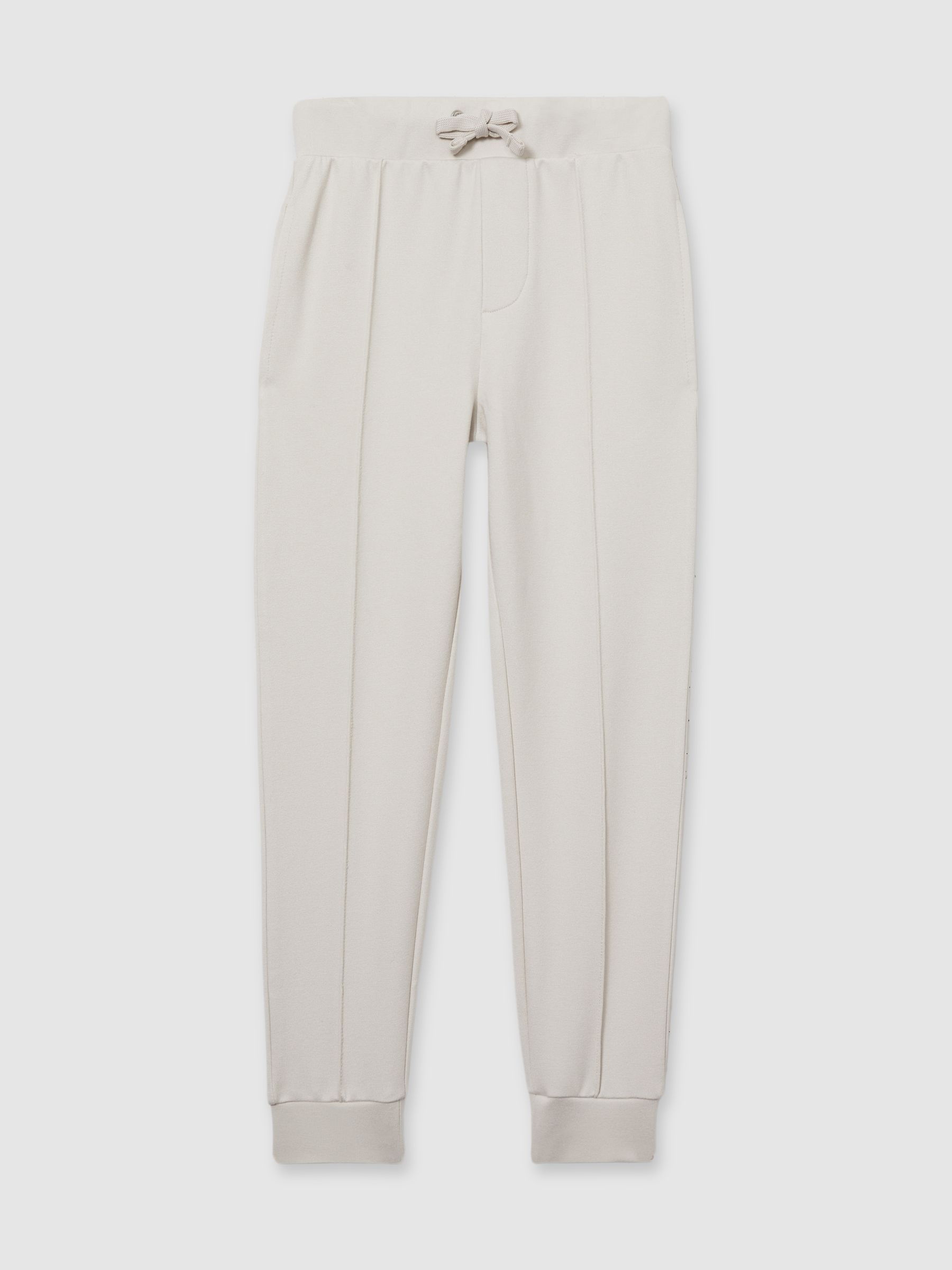 3-9 yrs Relaxed Drawstring Joggers in Taupe - Image 2 of 4