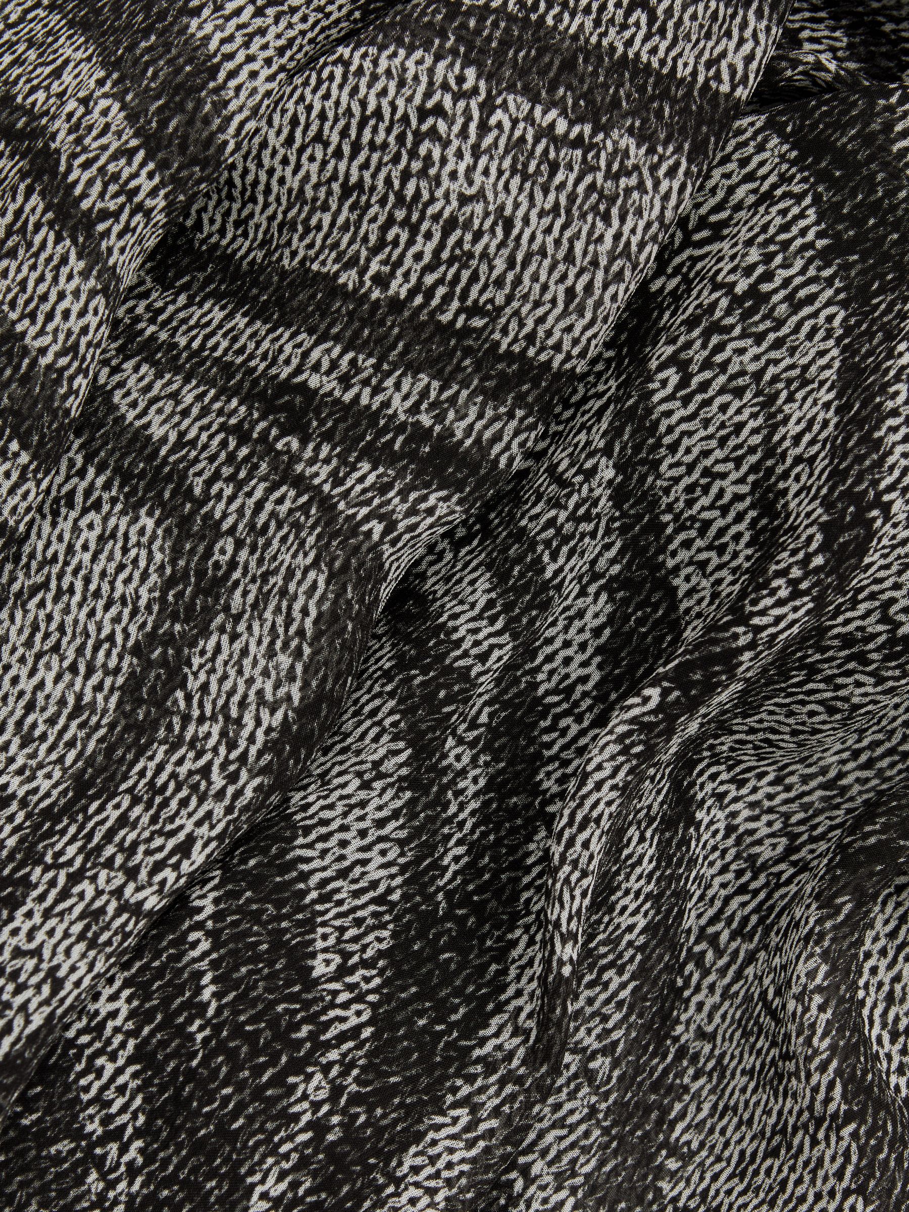 Animal Printed Midi Dress in Black/Grey - Image 5 of 5