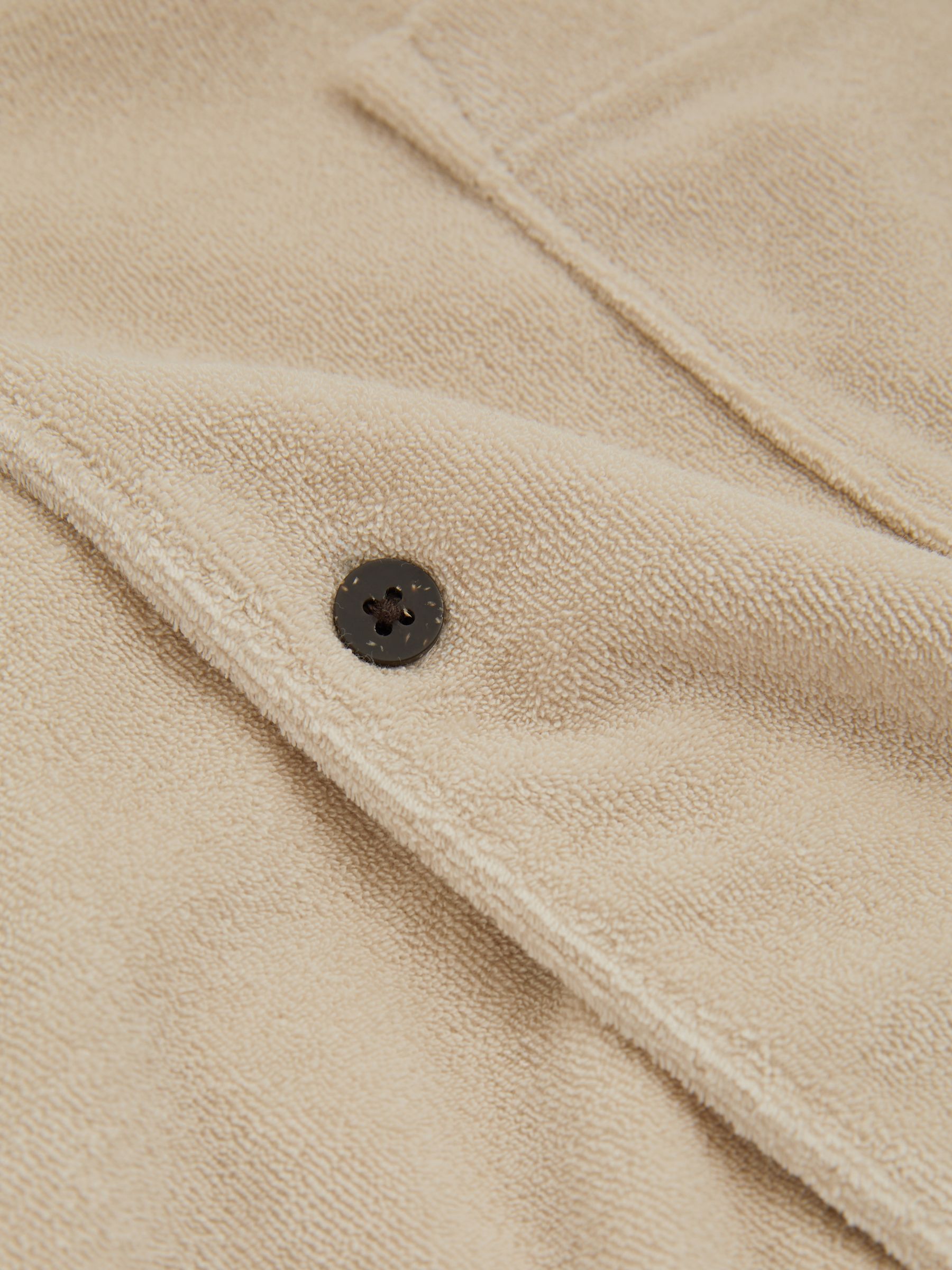 Paige Terry Cuban Collar Shirt in Natural - Image 5 of 5