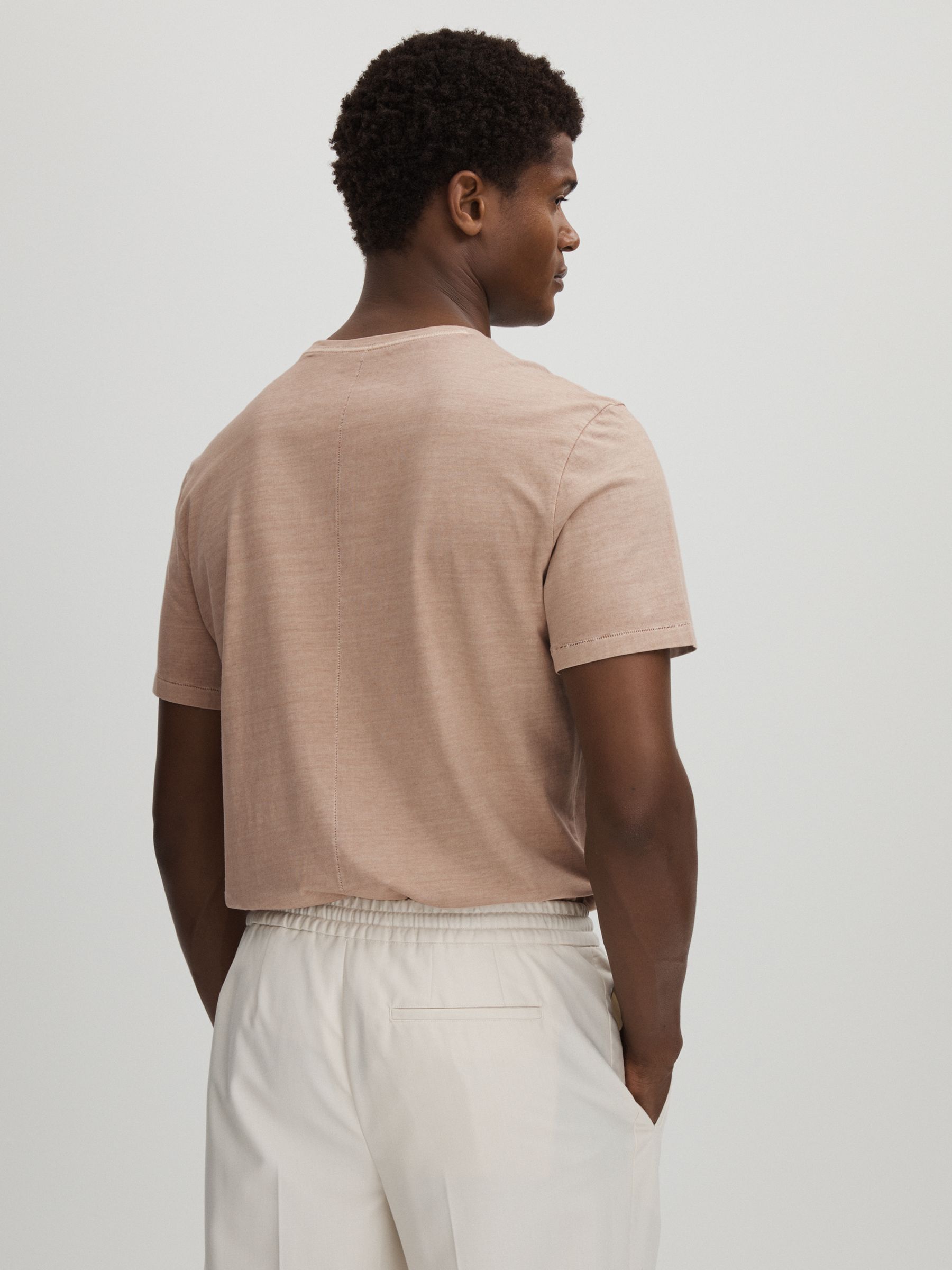 Paige Crew Neck T-Shirt in Light Stone - Image 5 of 6