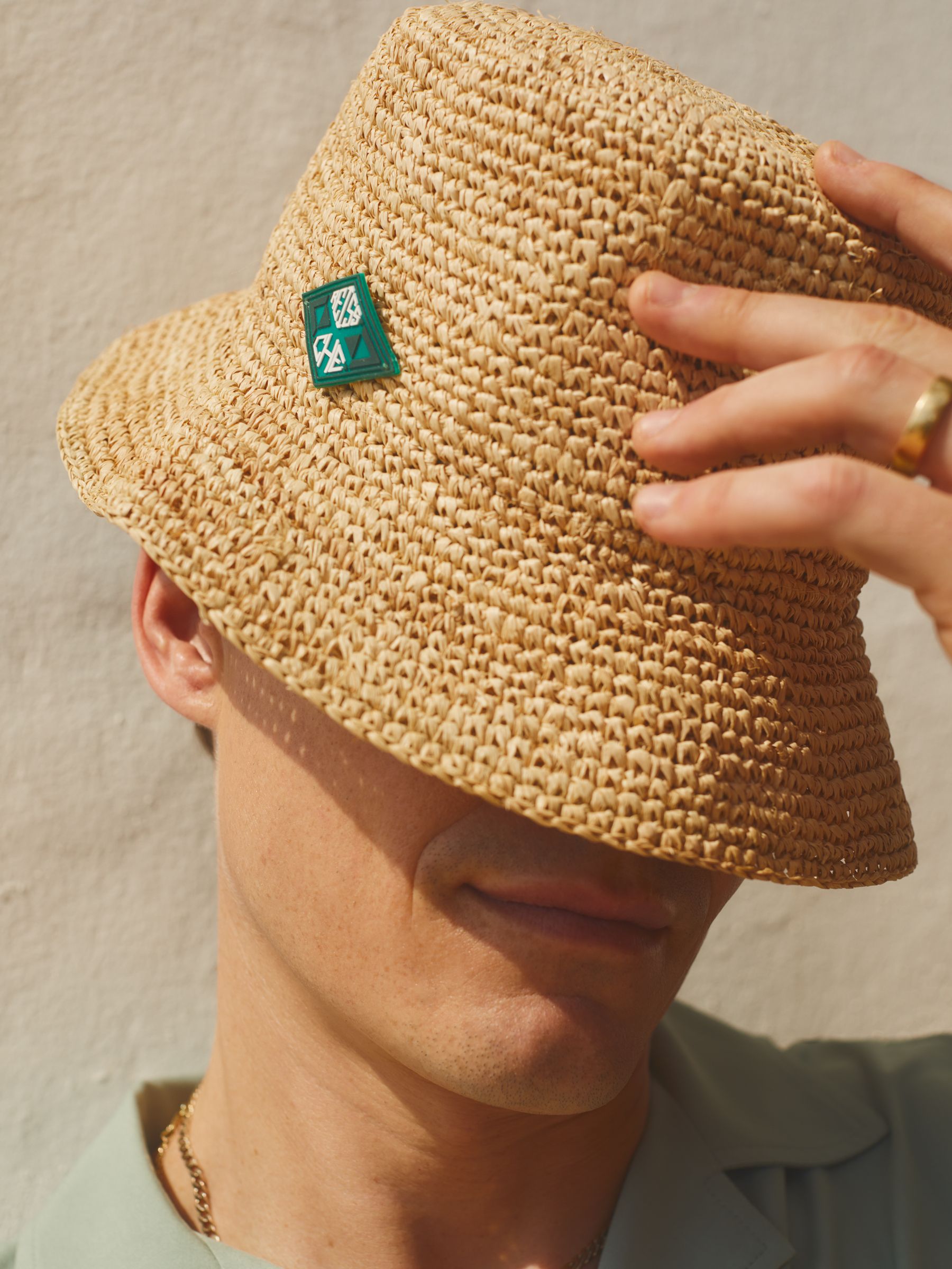 Corallo Natural Reiss | Ché Raffia Bucket Hat - Image 1 of 4