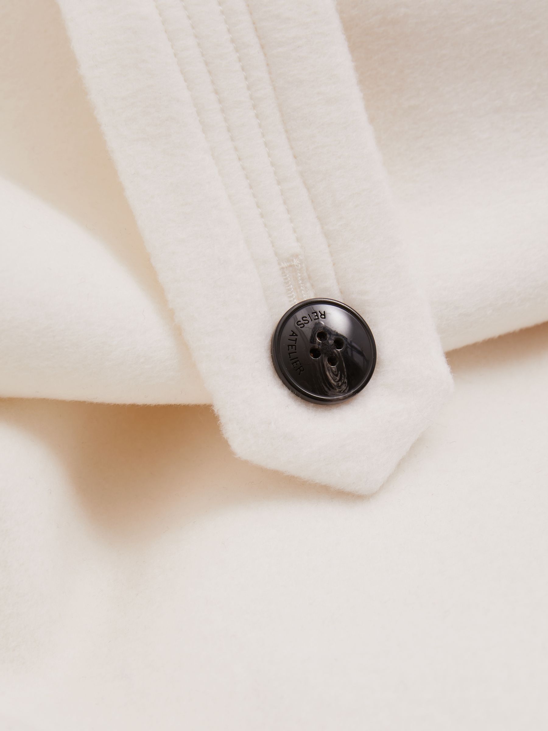 Atelier Blindseam Wool and Cashmere Coat in Cream - Image 7 of 7