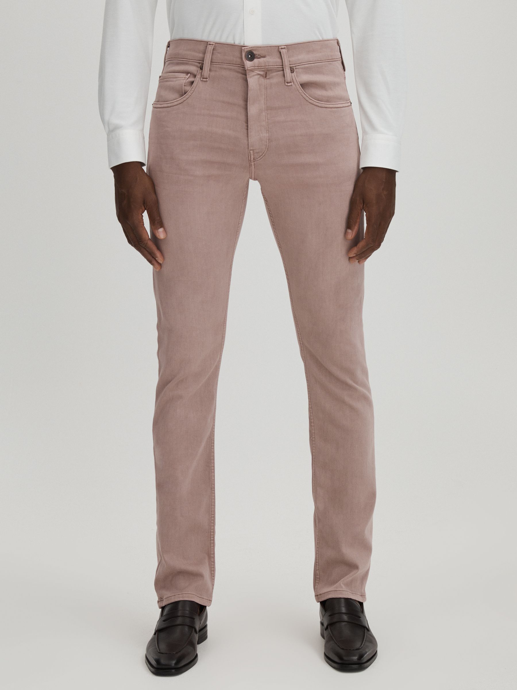 Paige Straight Leg Jeans in Vintage Orchid - Image 3 of 6