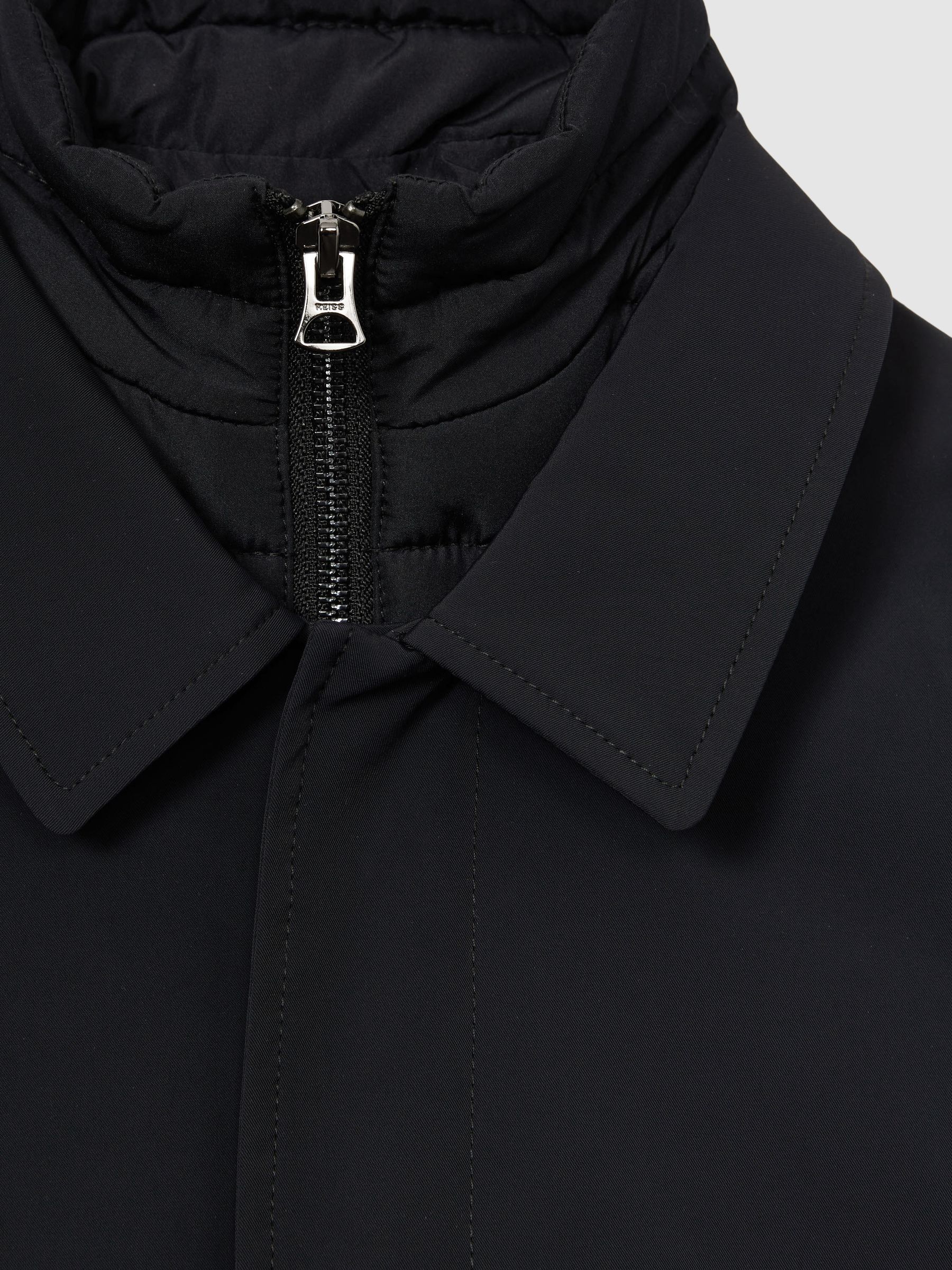 3-9 yrs Gabardine Coat with Removable Gilet in Navy - Image 4 of 4