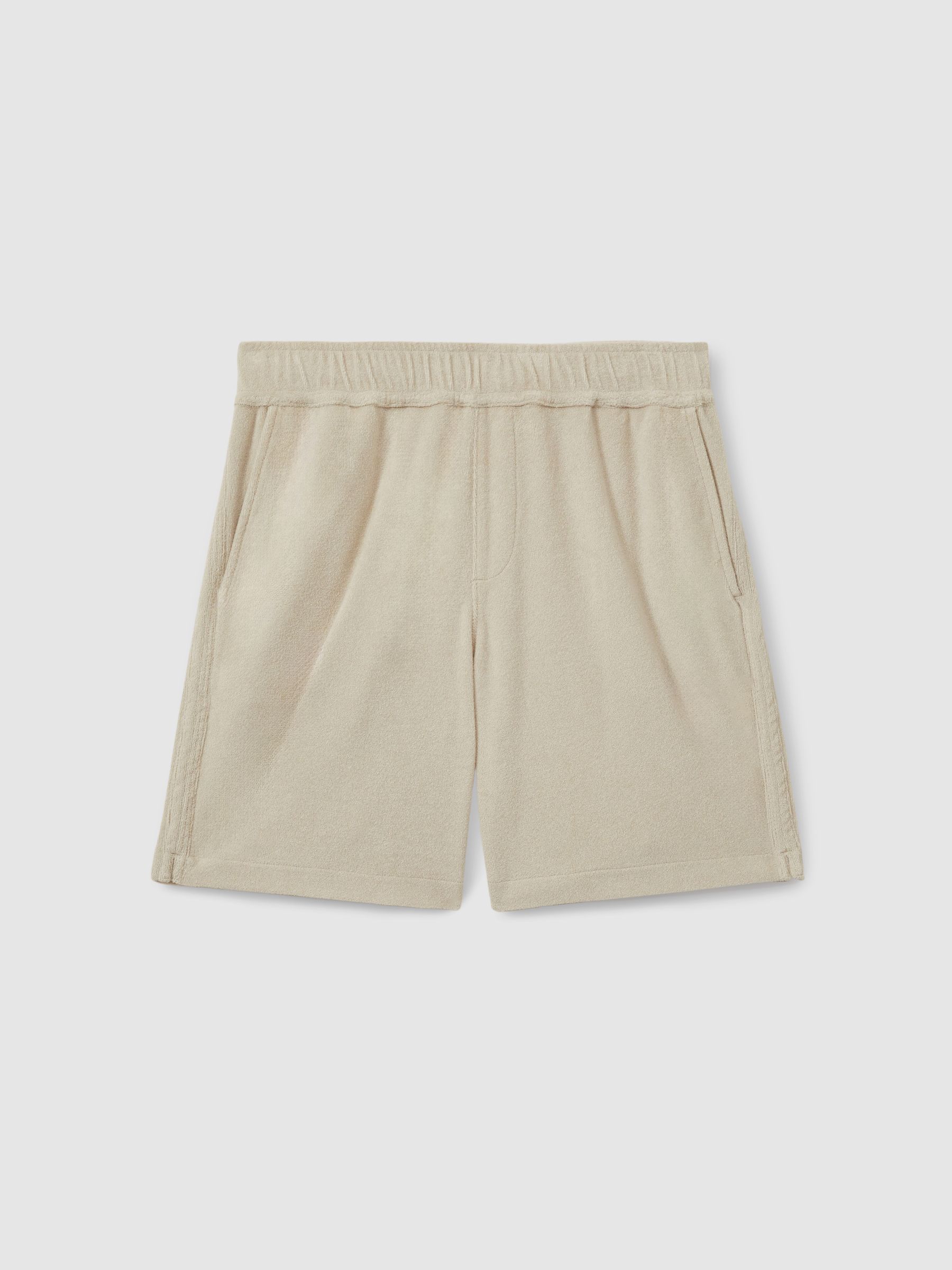Paige Terry Drawstring Shorts in Natural - Image 1 of 2