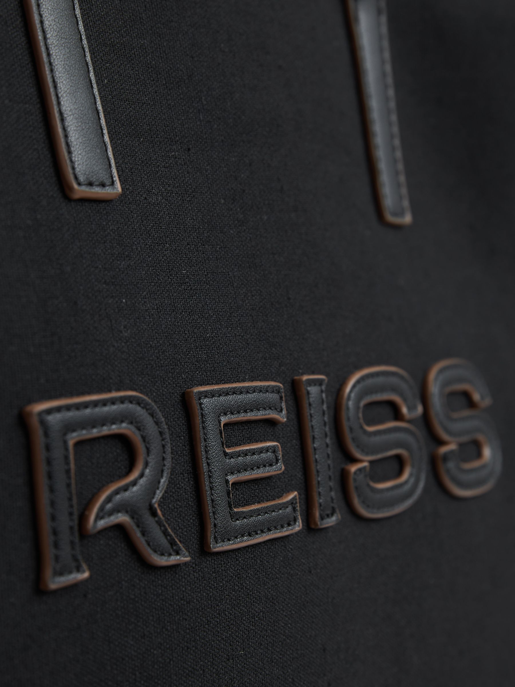 Canvas Logo Tote in Black - Image 4 of 4