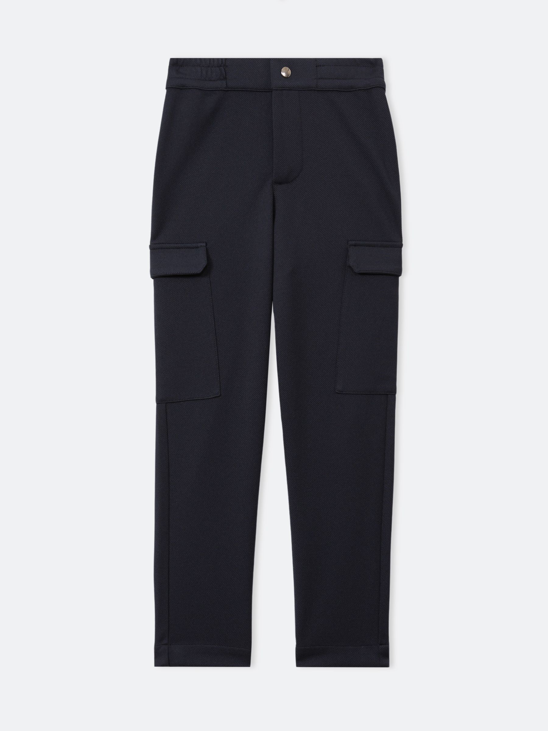 Twill Cargo Trousers in Navy - Image 1 of 3
