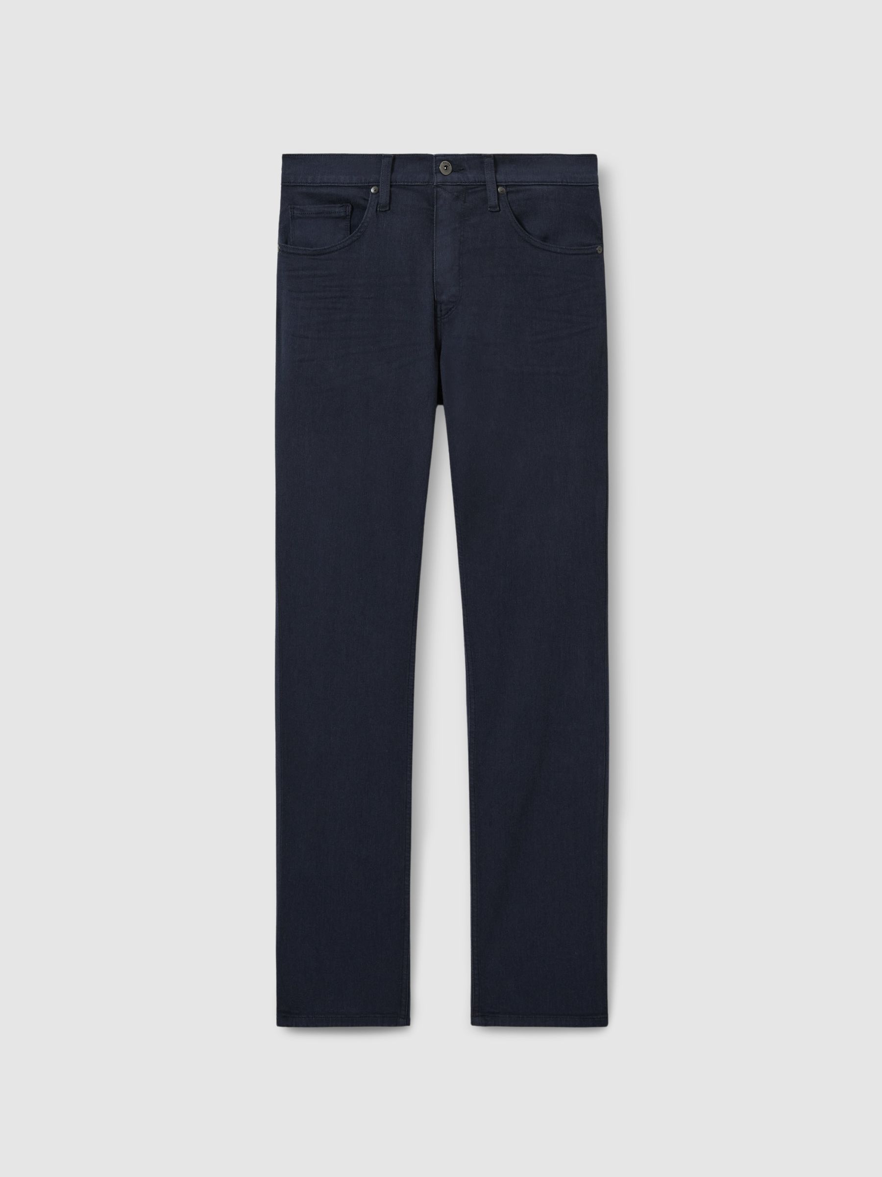 Paige Straight Leg Jeans in Sapphire Blue - Image 2 of 6