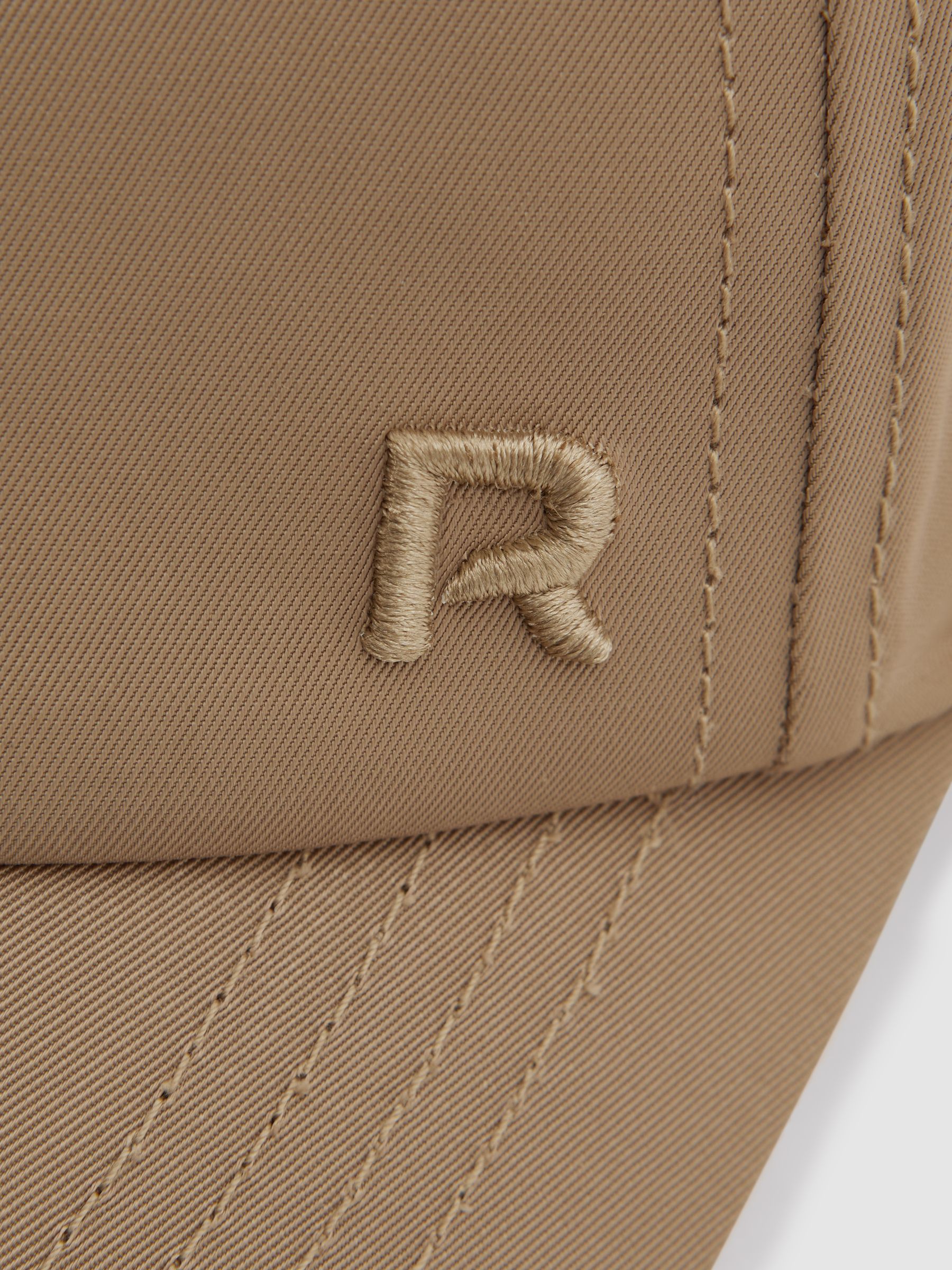 Elasticated Back Baseball Cap in Cream - Image 4 of 4