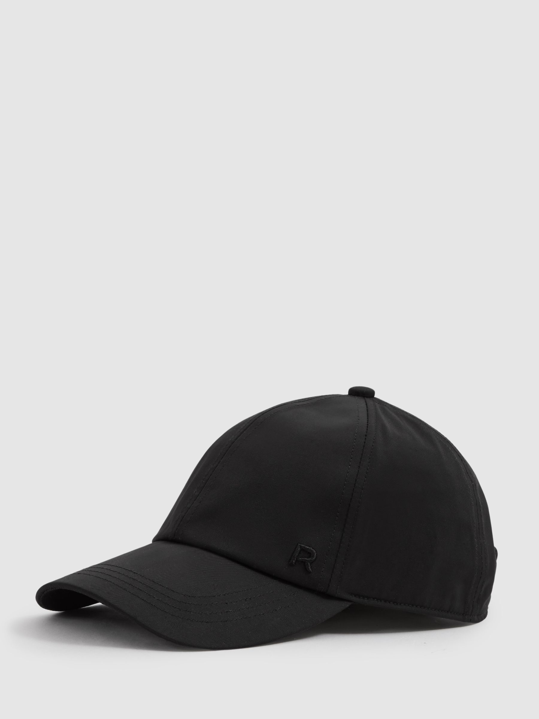 Adjustable Embroidered Logo Baseball Cap in Black - Image 1 of 4