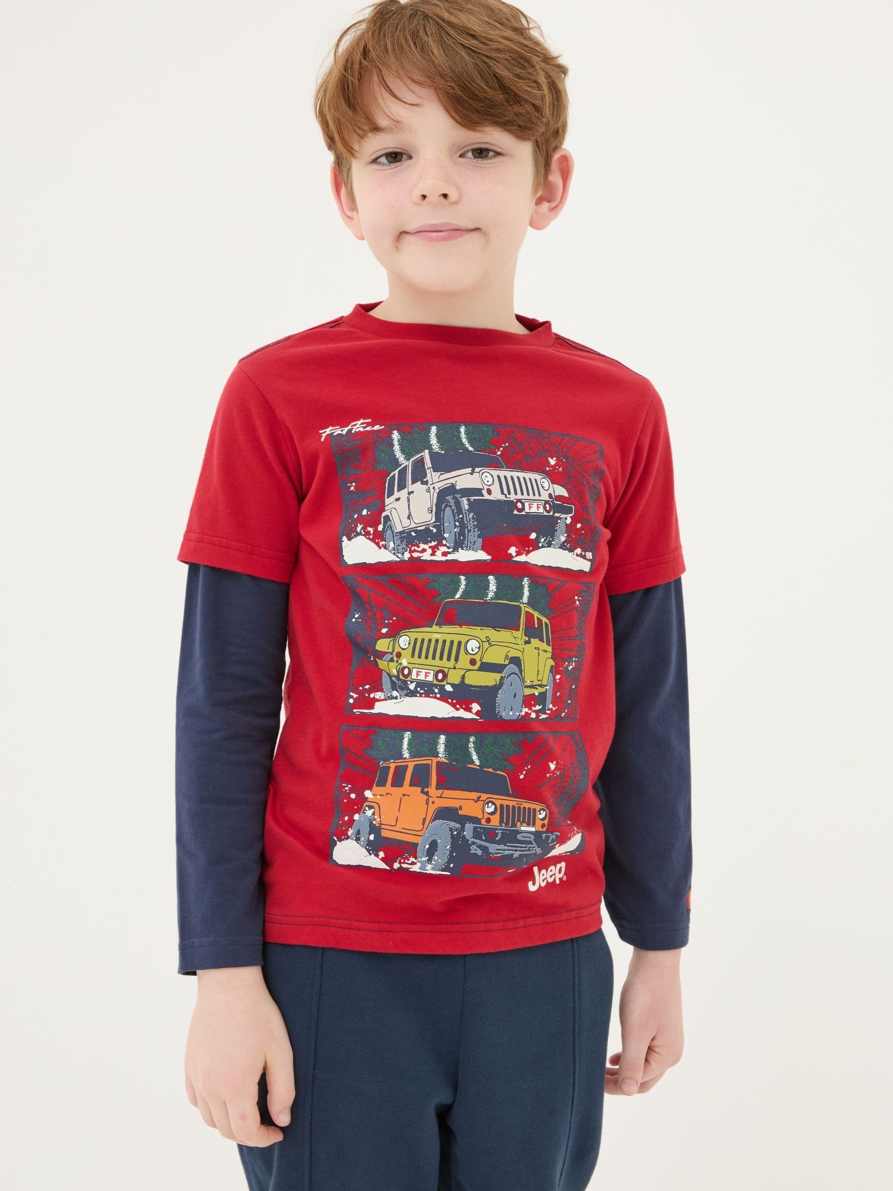 Red Jeep T-Shirt - Image 2 of 6 Red Jeep T-Shirt - Image 2 of 6