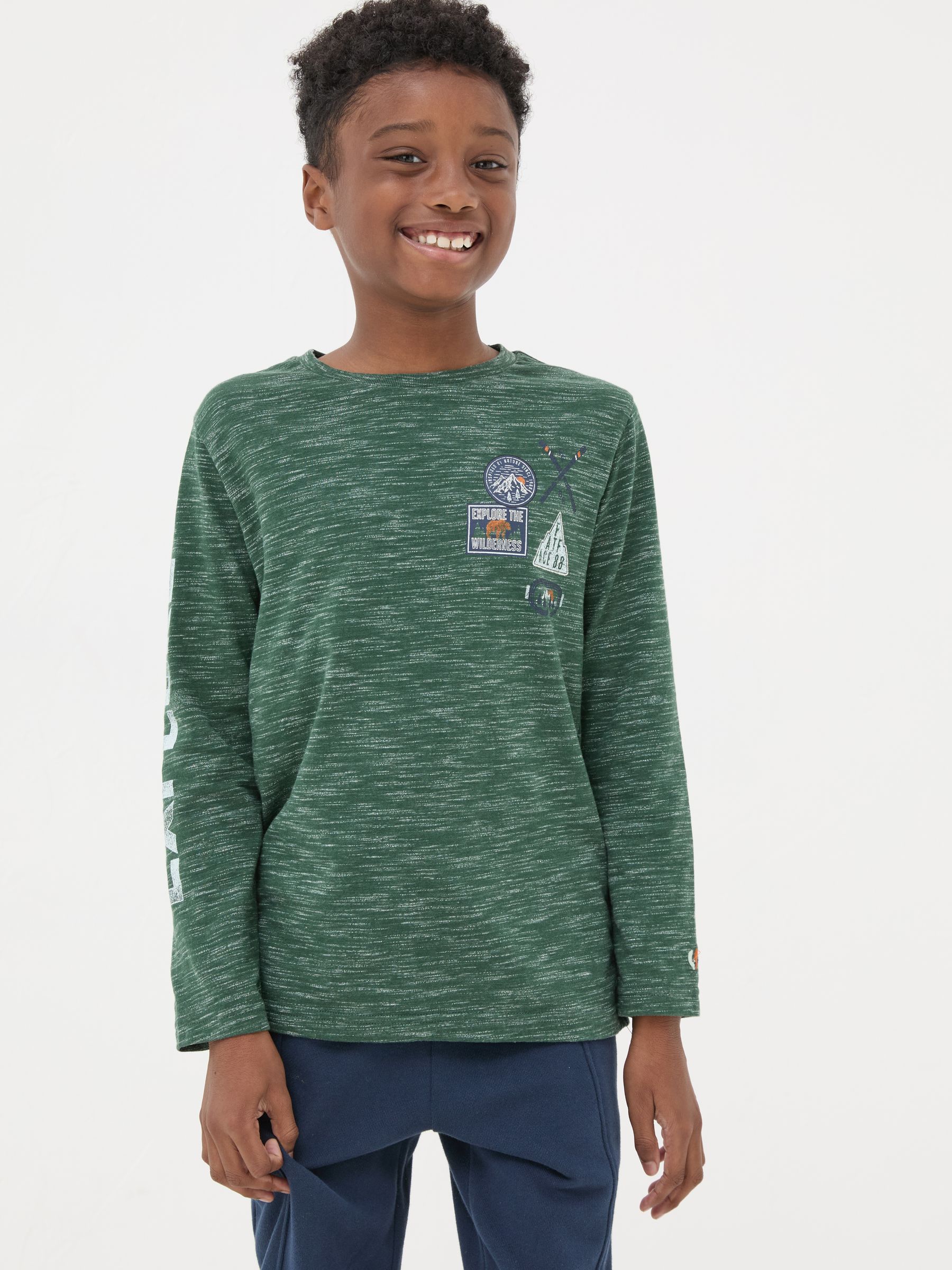 Dark Green Explore Ski T-Shirt - Image 1 of 5