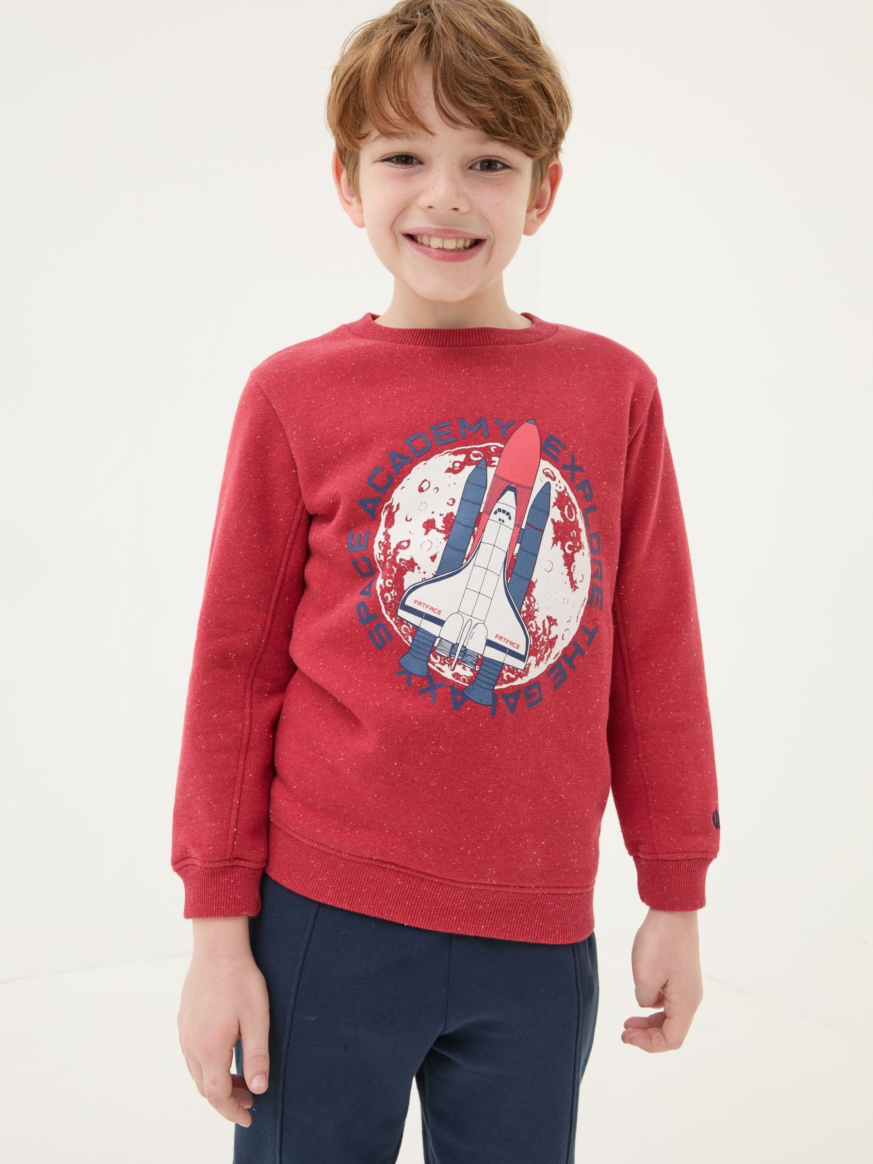 Red Space Crew Sweater - Image 1 of 5