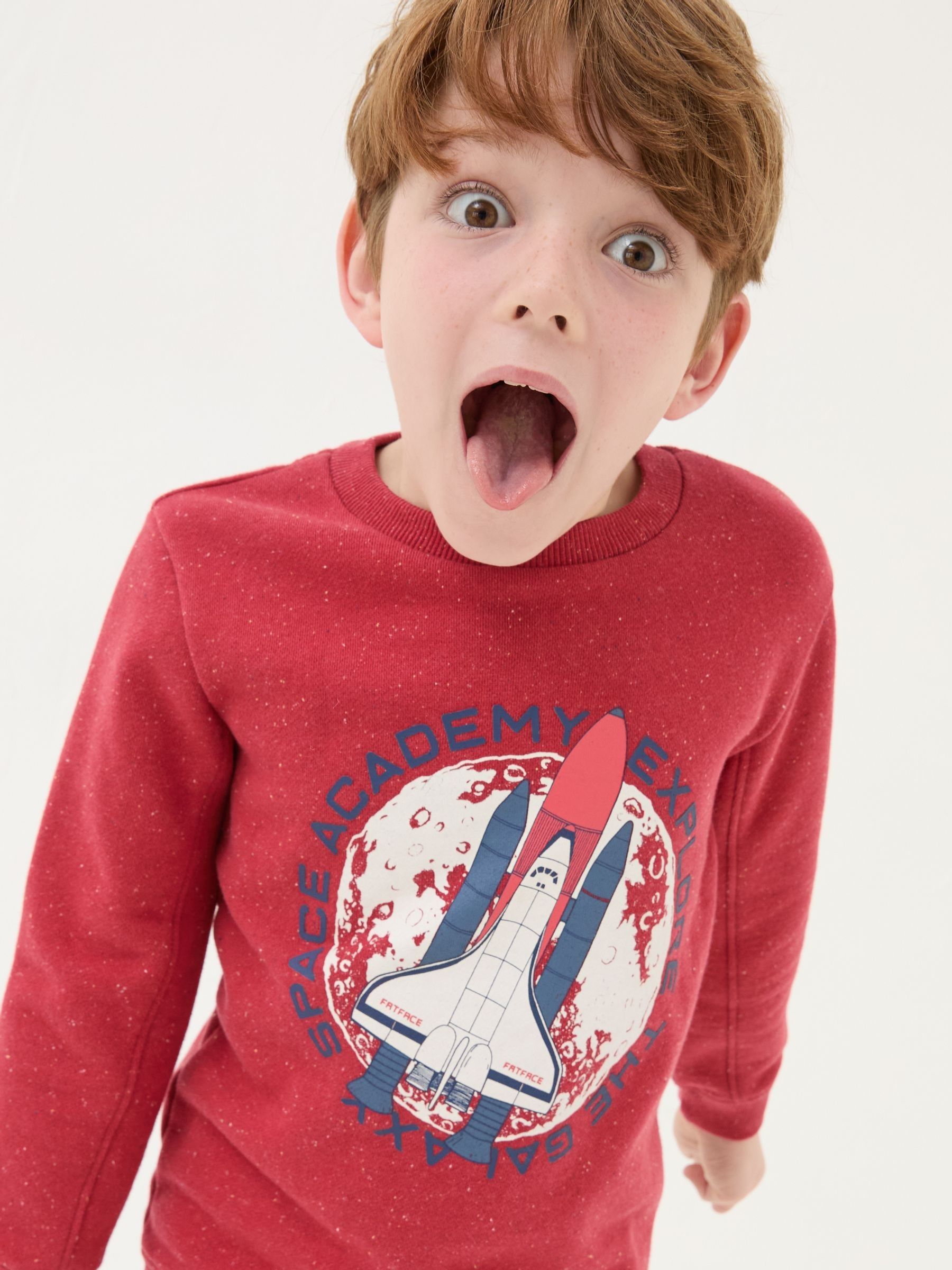 Red Space Crew Sweater - Image 3 of 5