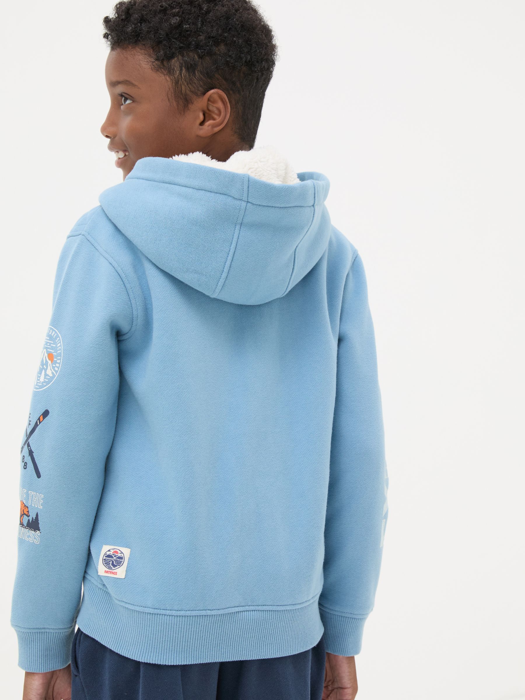 Blue Ski Borg Zip Through Hoodie - Image 2 of 5