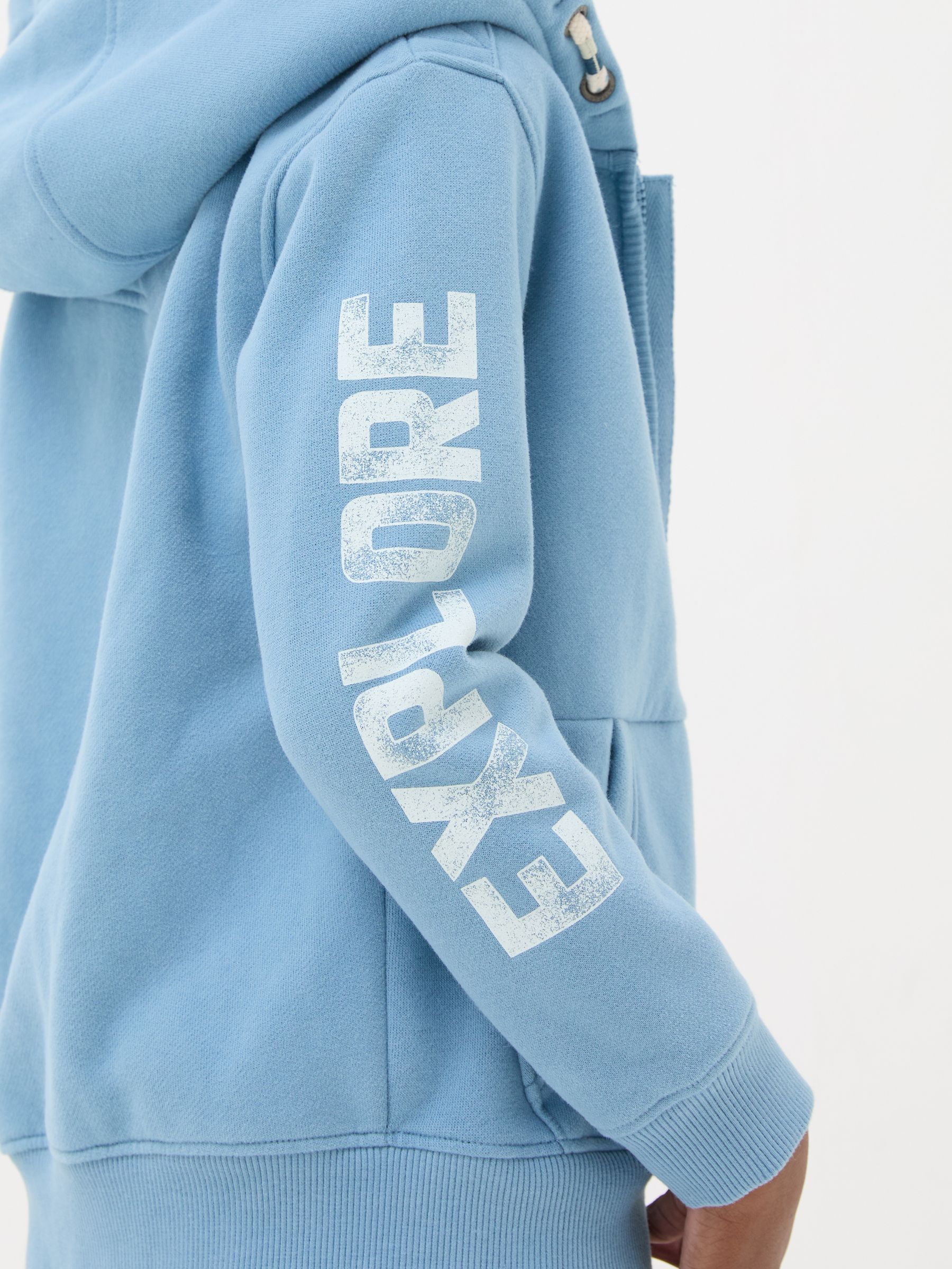 Blue Ski Borg Zip Through Hoodie - Image 4 of 5