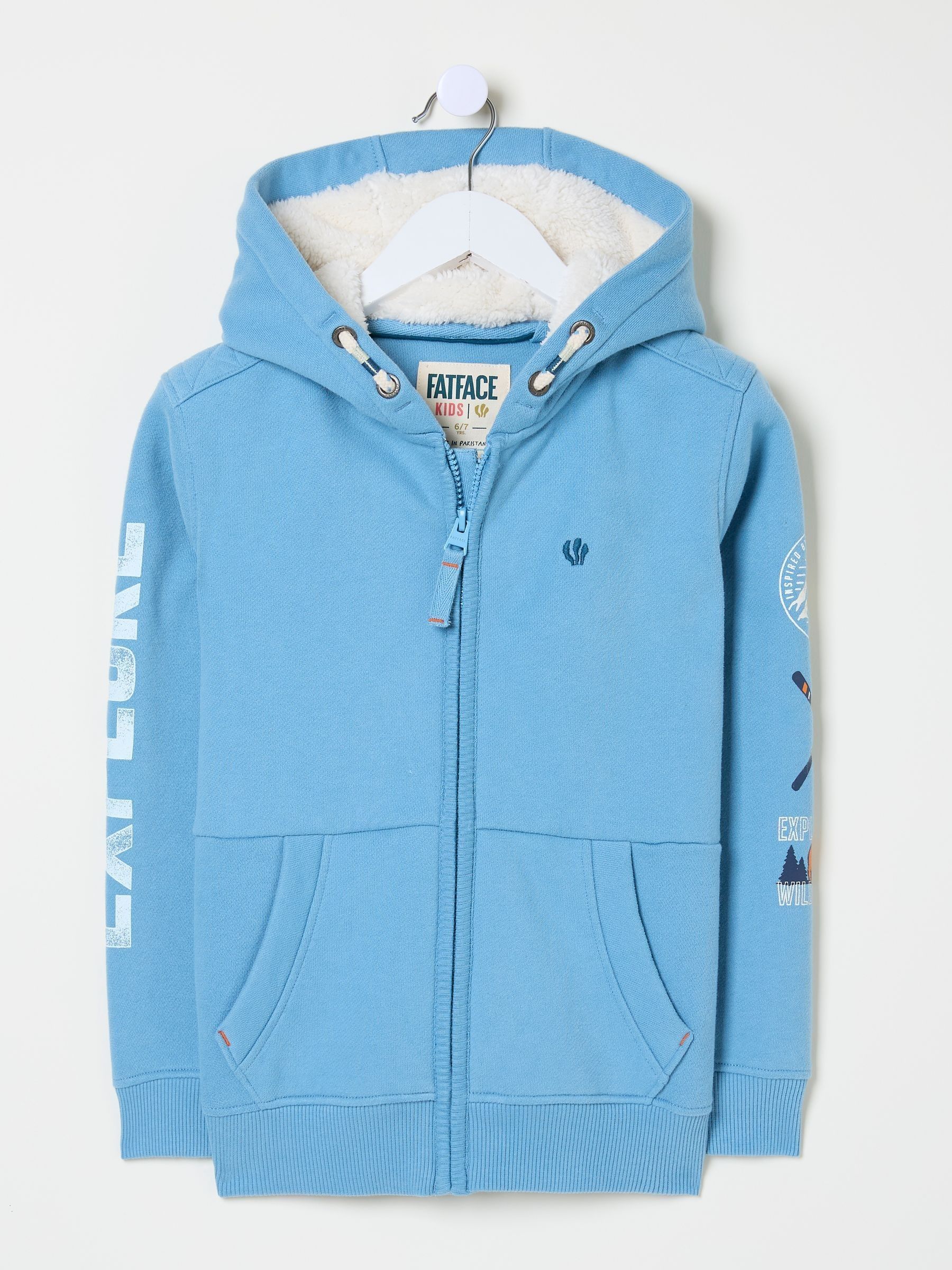 Blue Ski Borg Zip Through Hoodie - Image 5 of 5