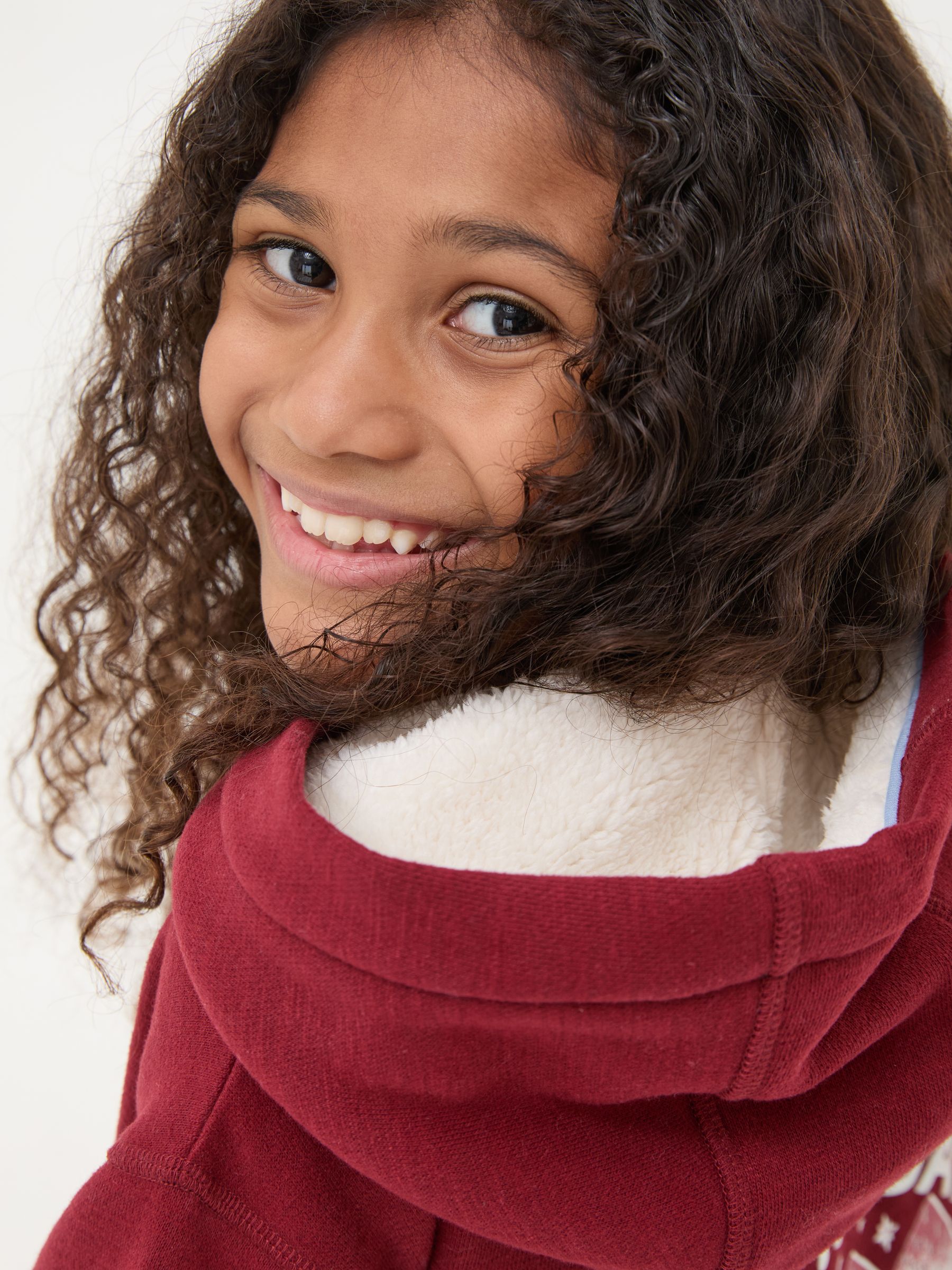 Berry Pink Penguin Popover Hoodie - Image 3 of 5