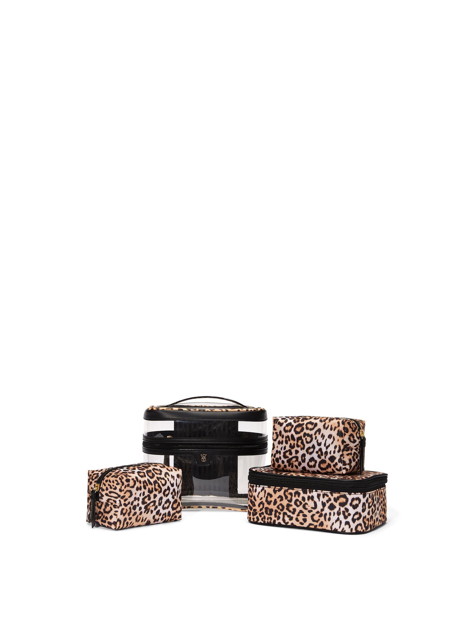 Leopard Brown 4 in 1 Makeup Bag - Image 1 of 3