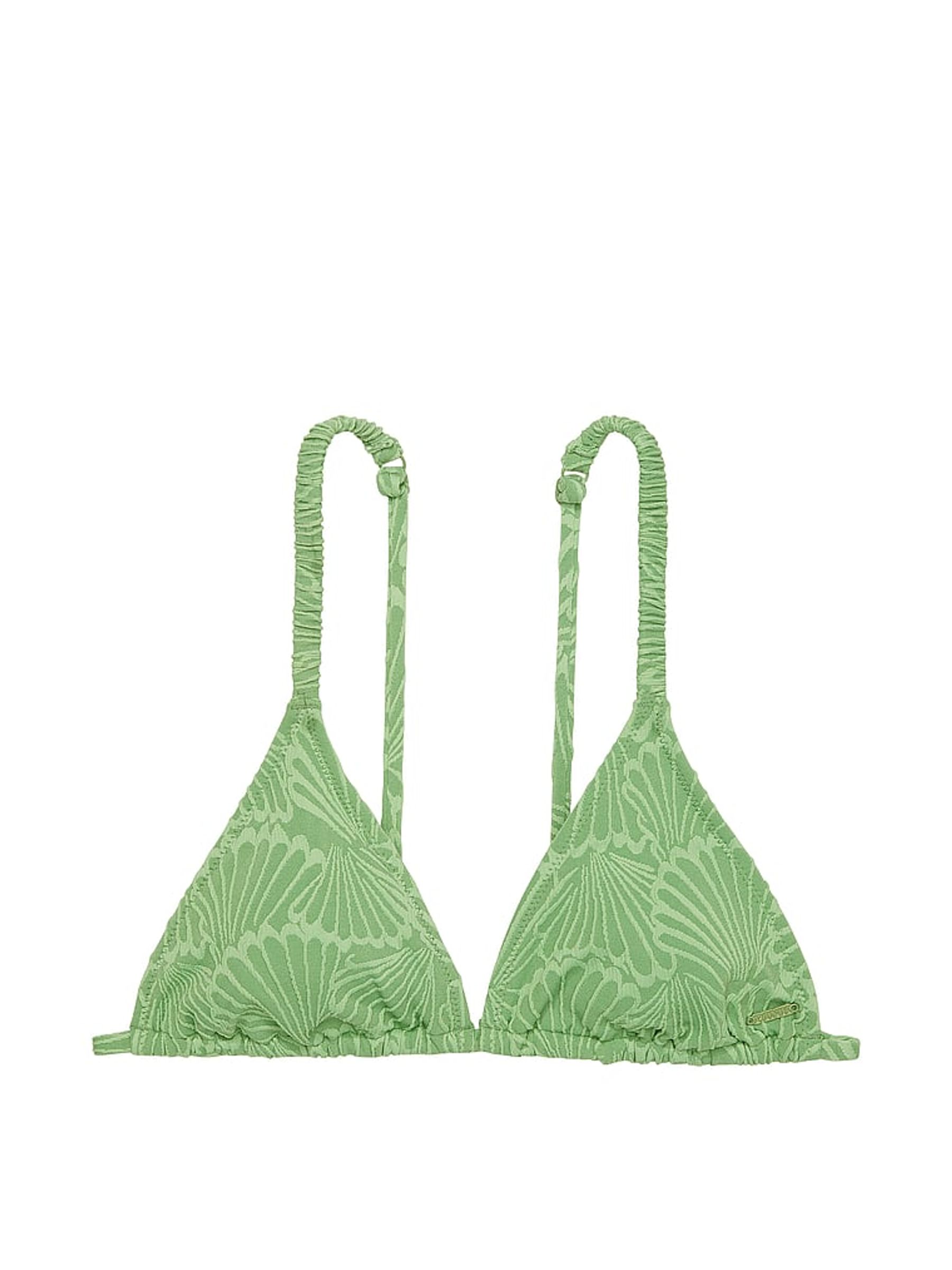 Wild Grass Green Triangle Swim Bikini Top - Image 3 of 4