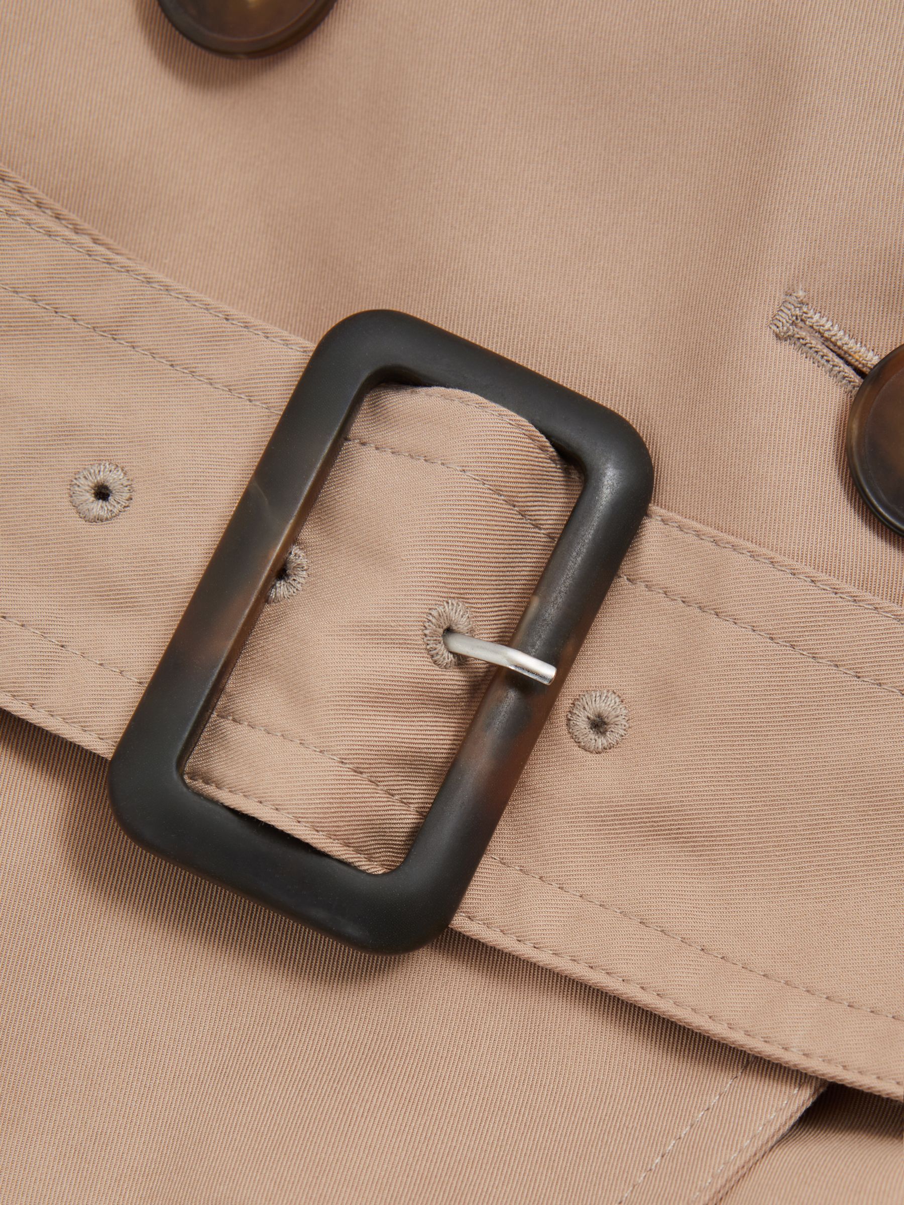 Jenna Camel Double Breasted Belted Trench Coat - Image 6 of 6