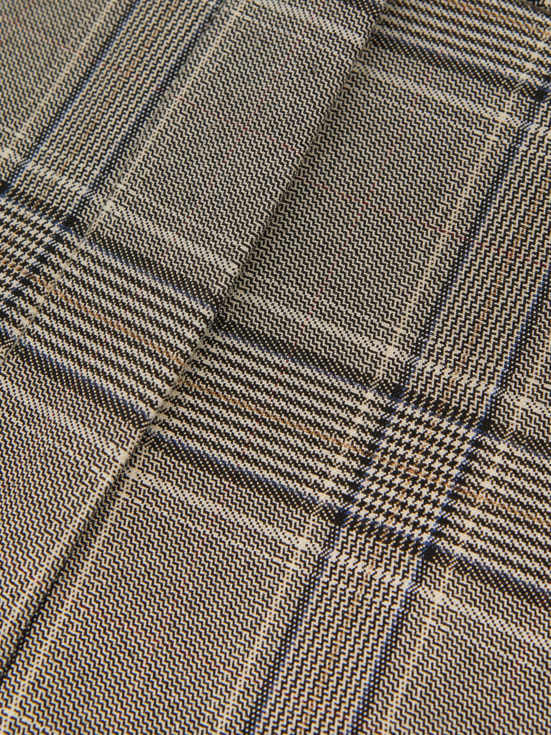 Checked Slim Fit Suit Trousers in Grey Check - Image 6 of 6