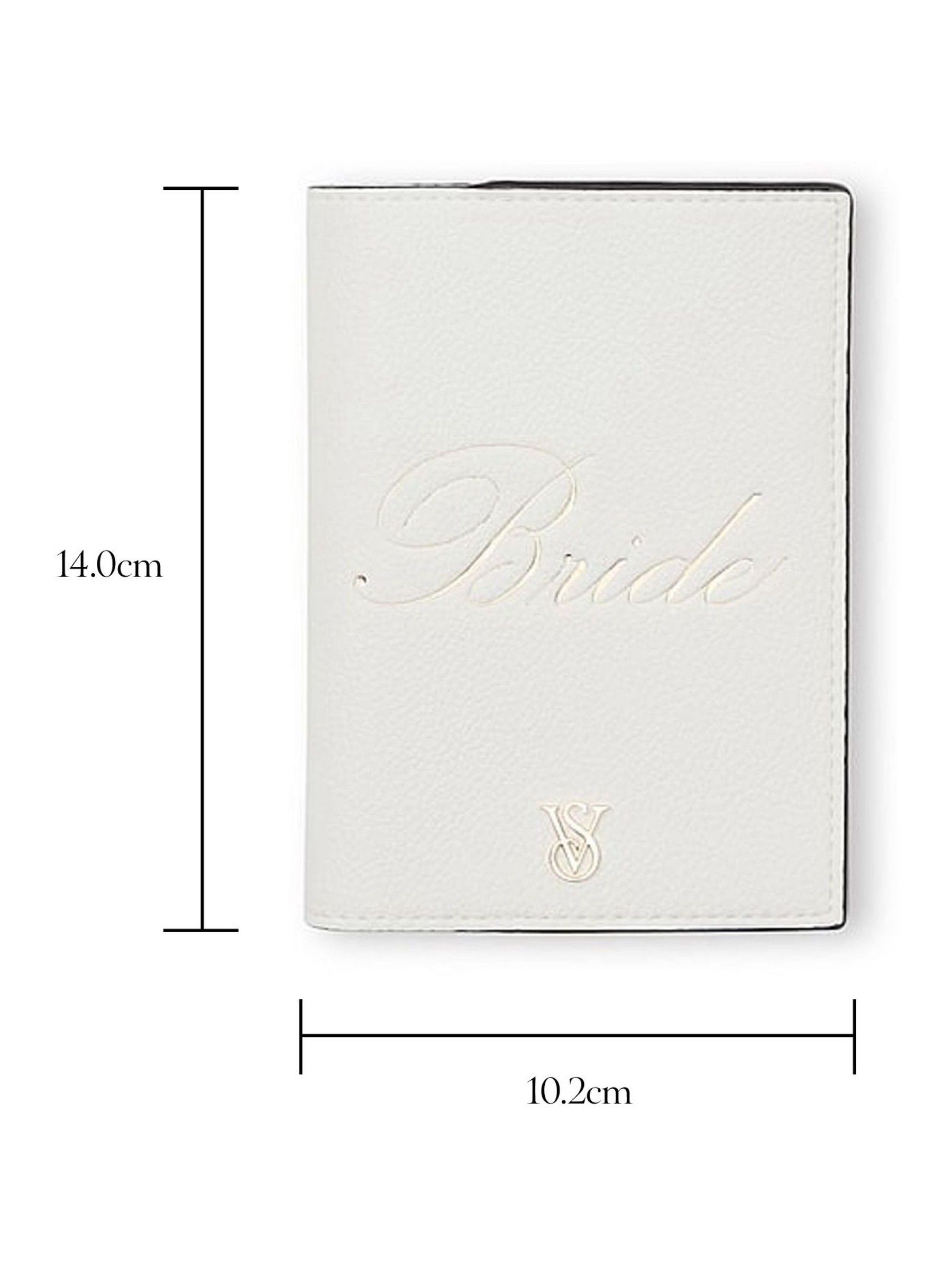 Bridal White Stripe Passport Holder - Image 4 of 4