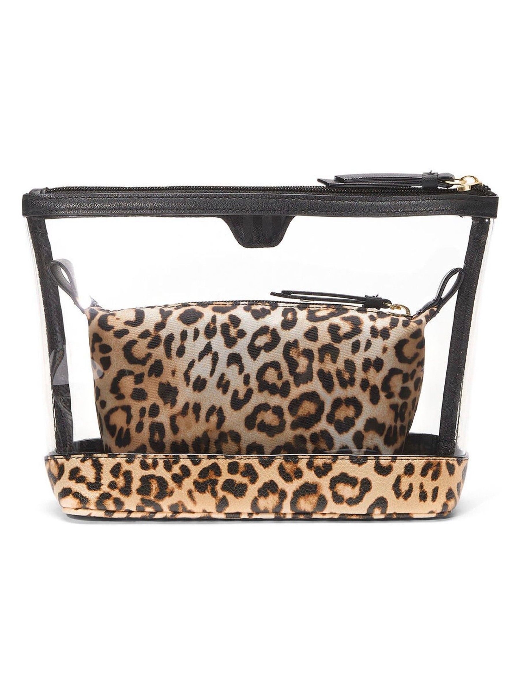 Leopard Brown AM/PM Makeup Bag Duo - Image 3 of 3