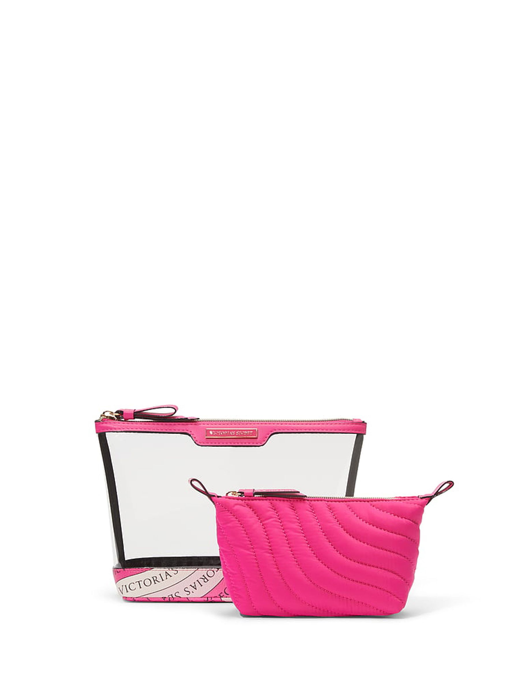 Hot Pink AM/PM Makeup Bag Duo - Image 1 of 4