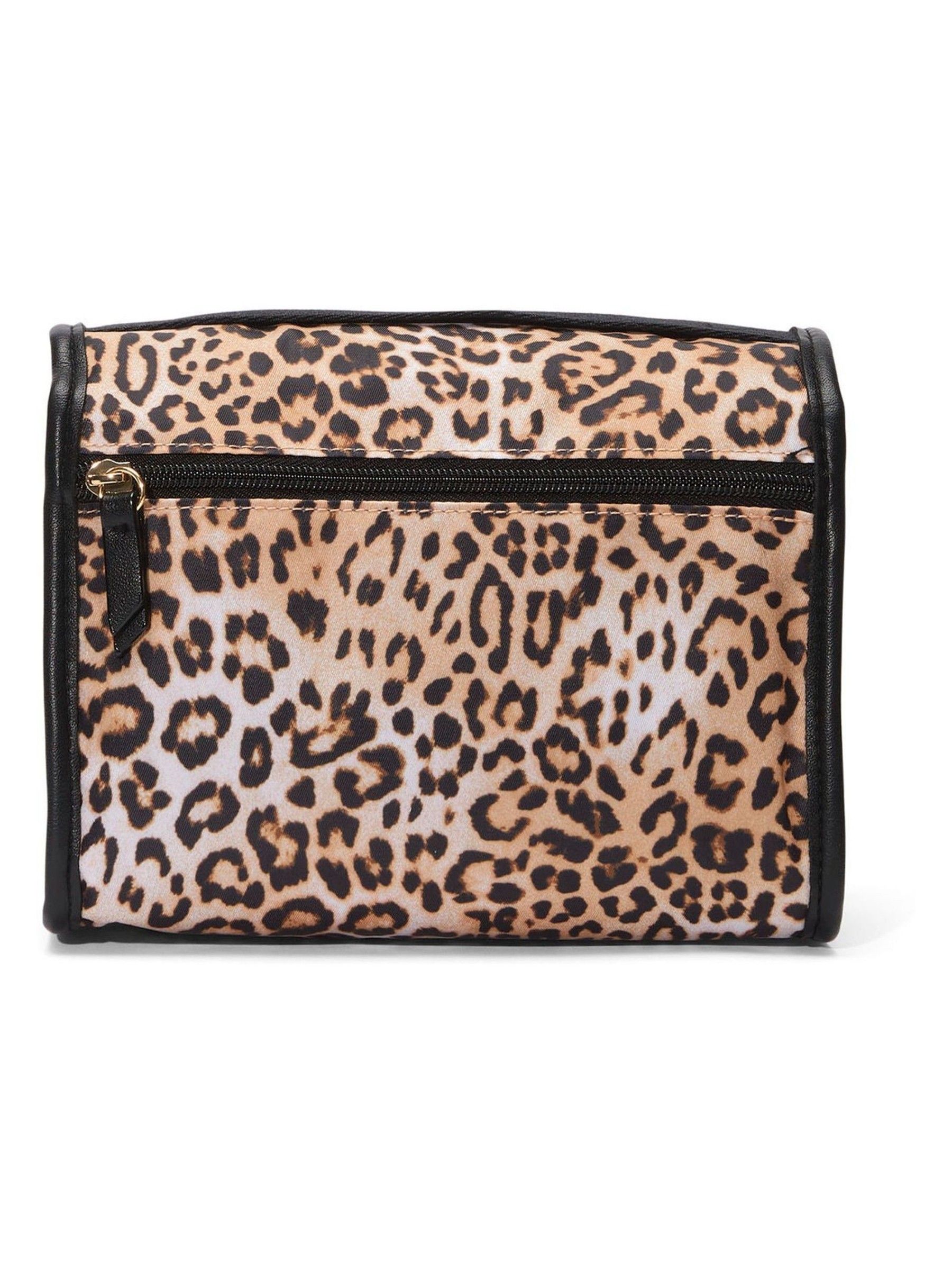 Leopard Brown Jetsetter Hanging Make Up Bag - Image 2 of 4