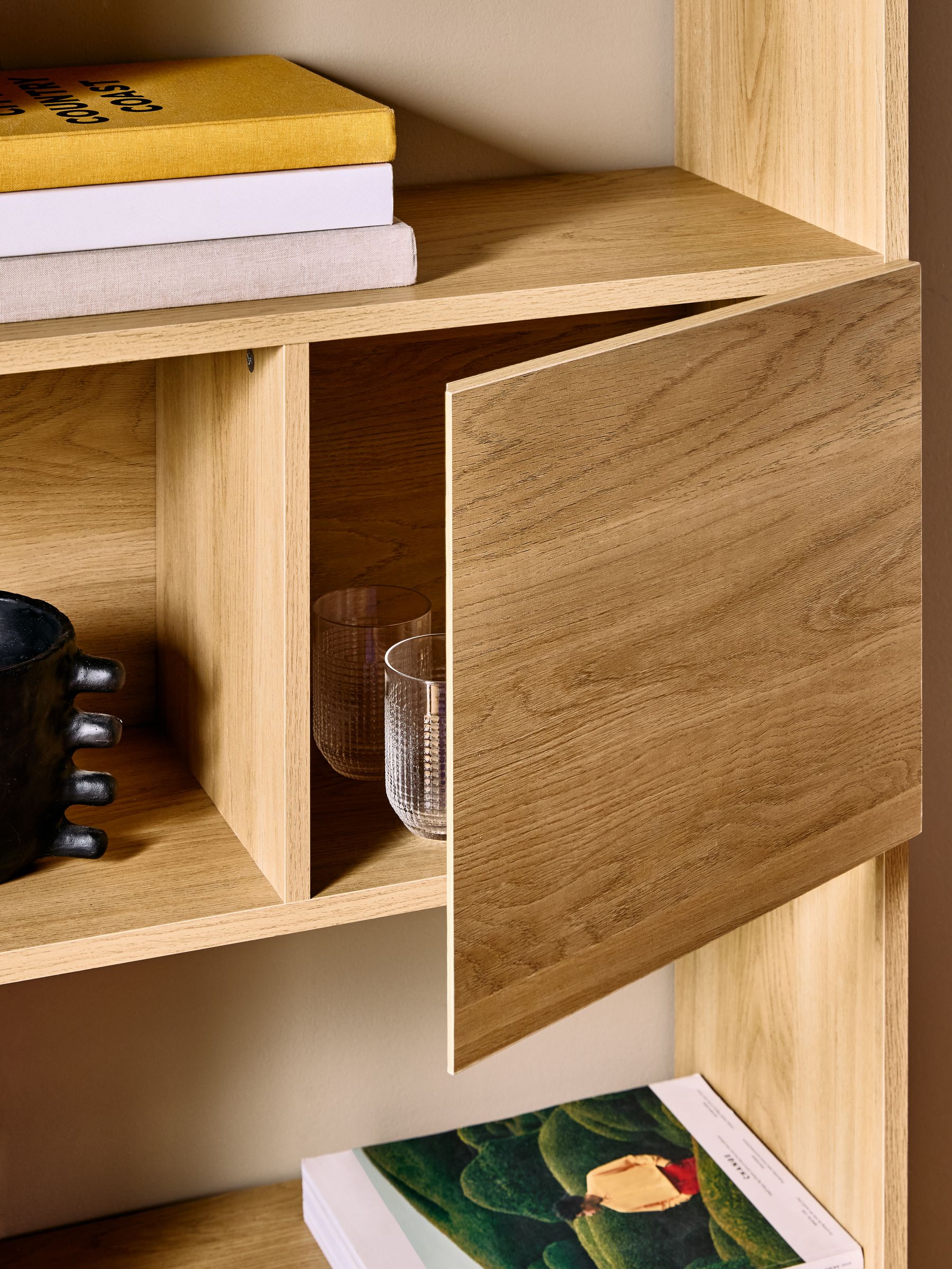 Blaze Wide Shelving Unit in Oak Effect - Image 3 of 5