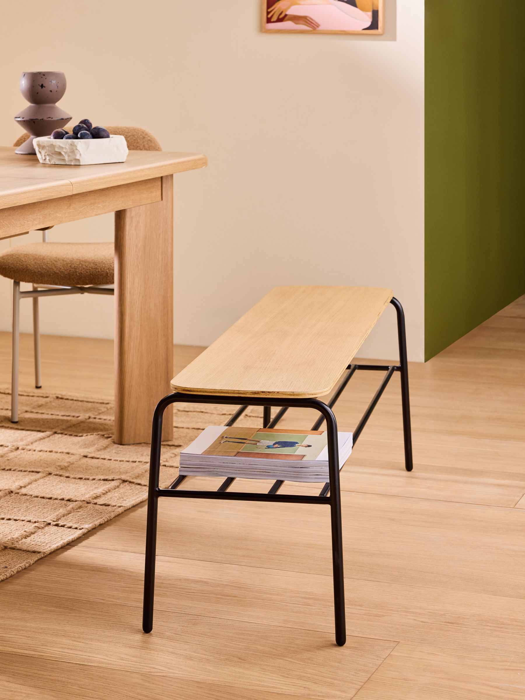 Sadie Bench in Black - Image 1 of 5