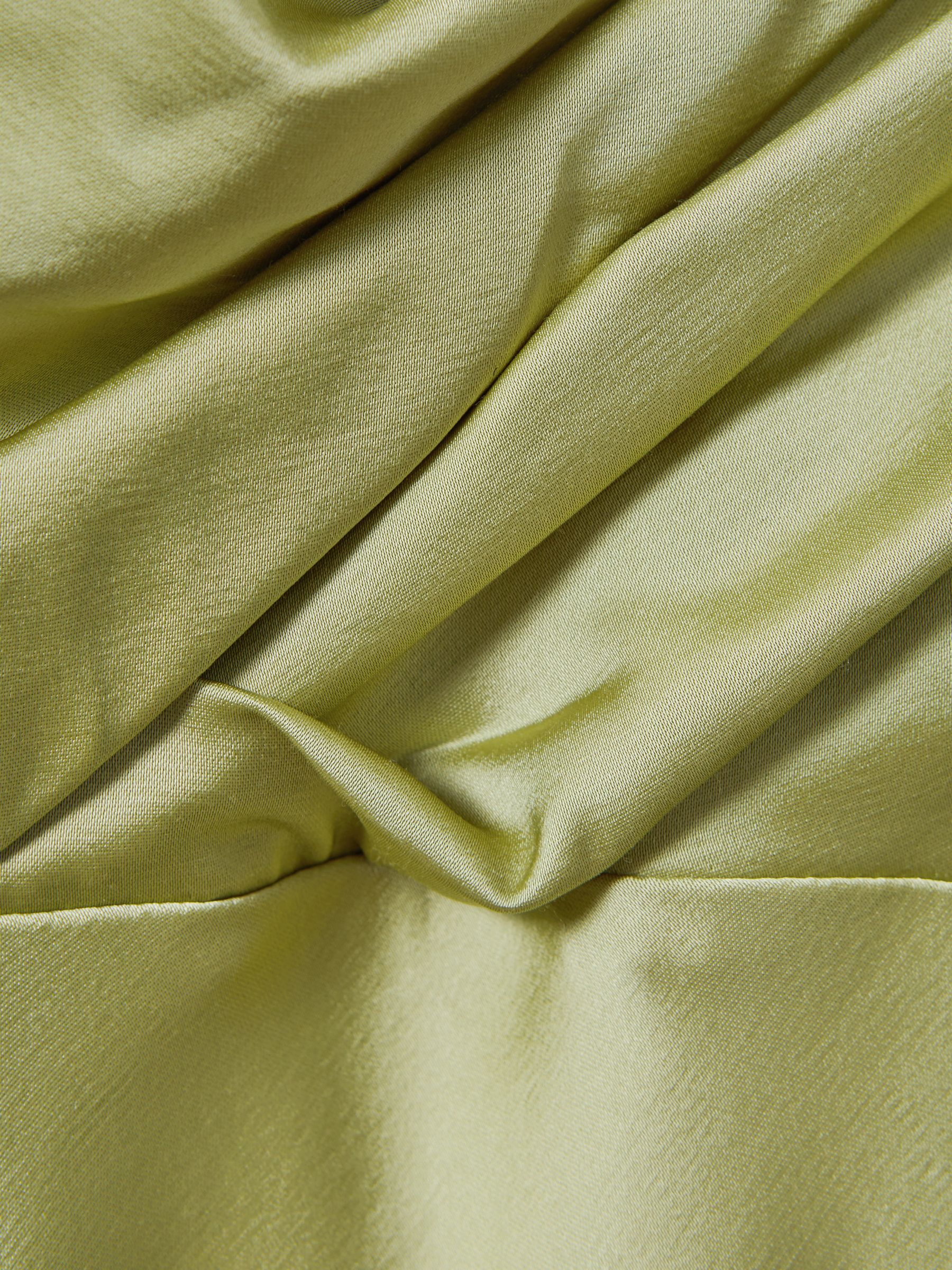 Significant Other Satin Off-The-Shoulder Maxi Dress in Sage - Image 6 of 6