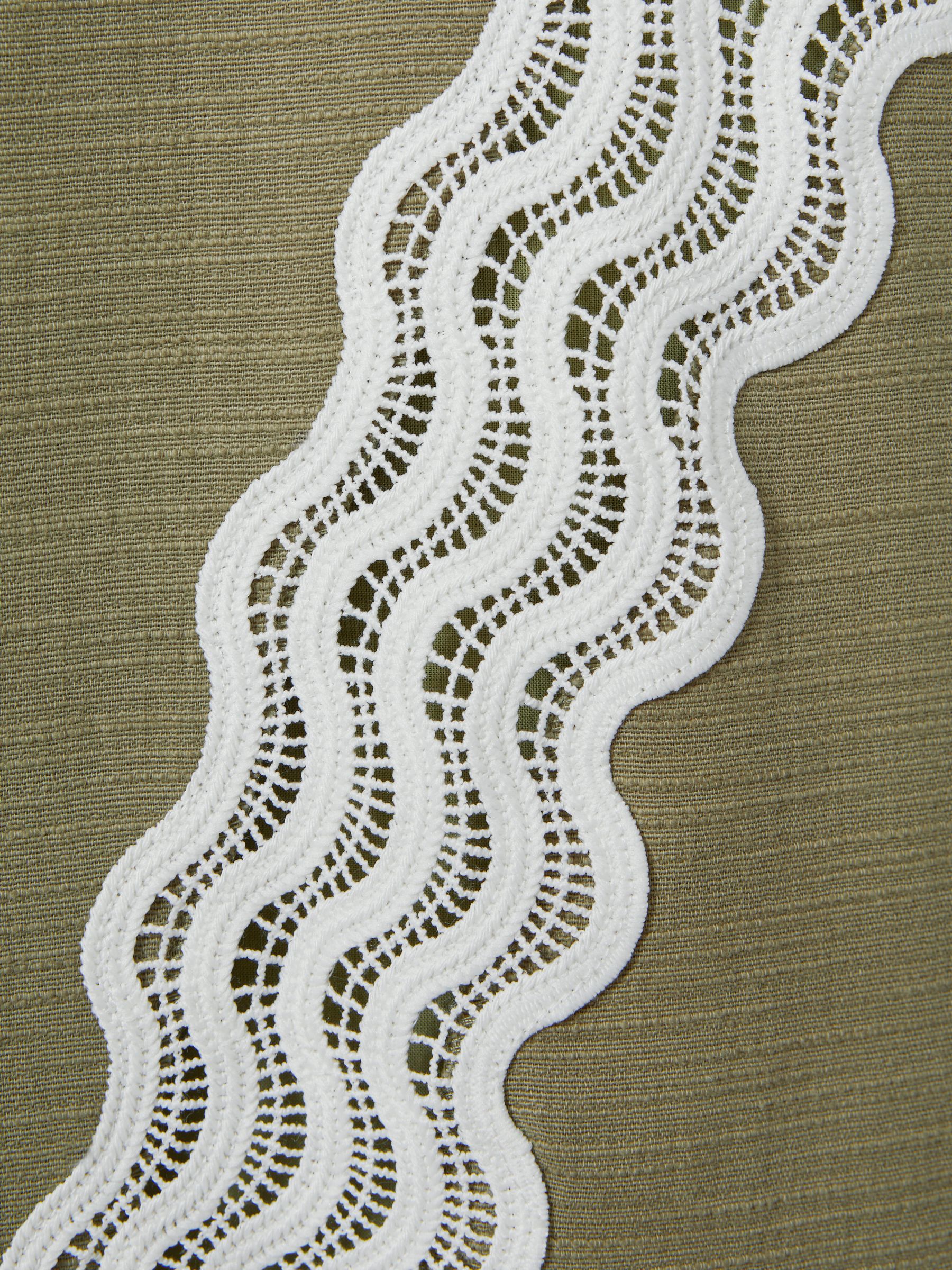 Significant Other Cotton Lace Midi Dress in Khaki - Image 5 of 5