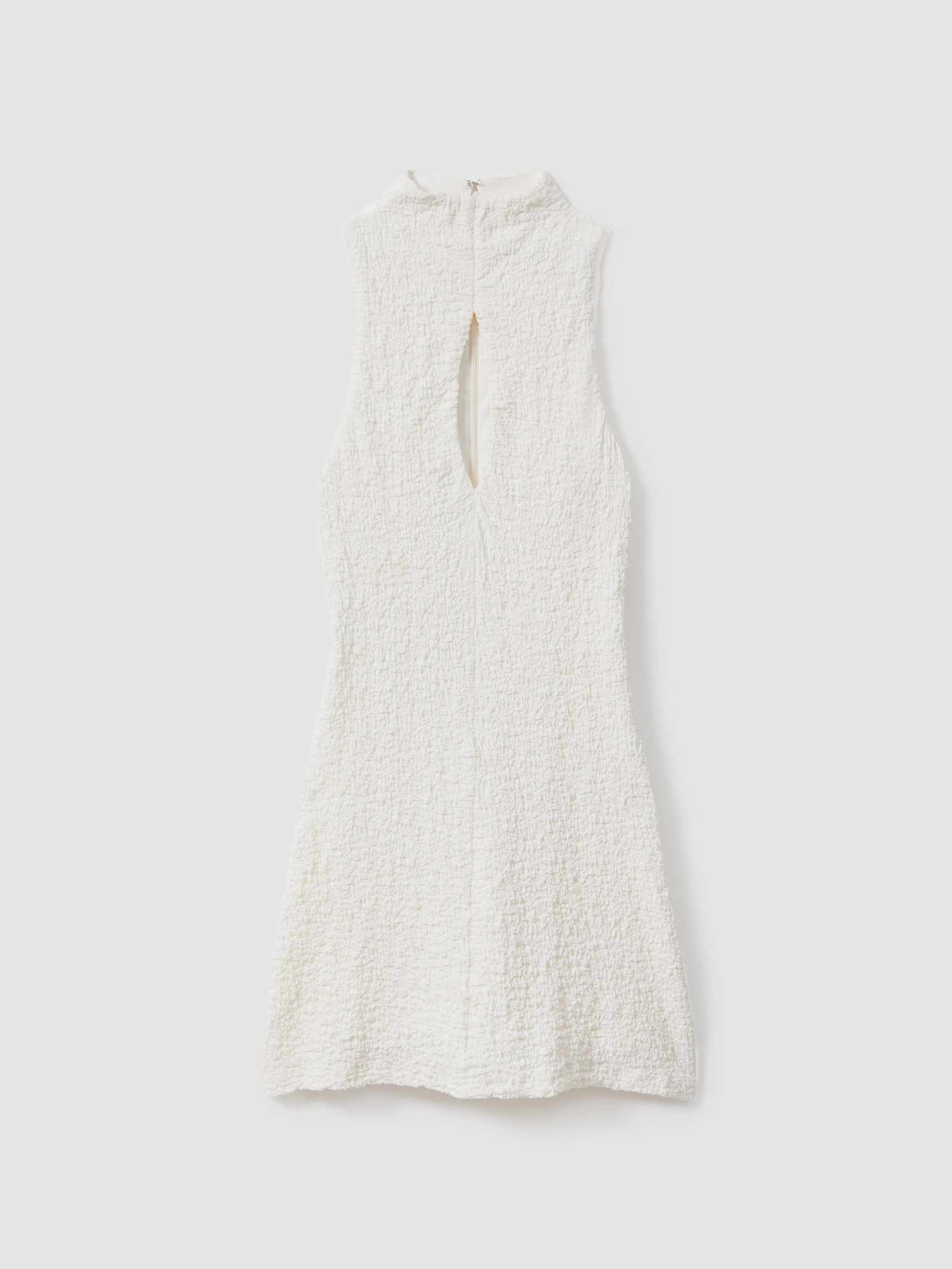 Significant Other Textured Cut-Out Mini Dress in Cream - Image 2 of 5 Significant Other Textured Cut-Out Mini Dress in Cream - Image 2 of 5