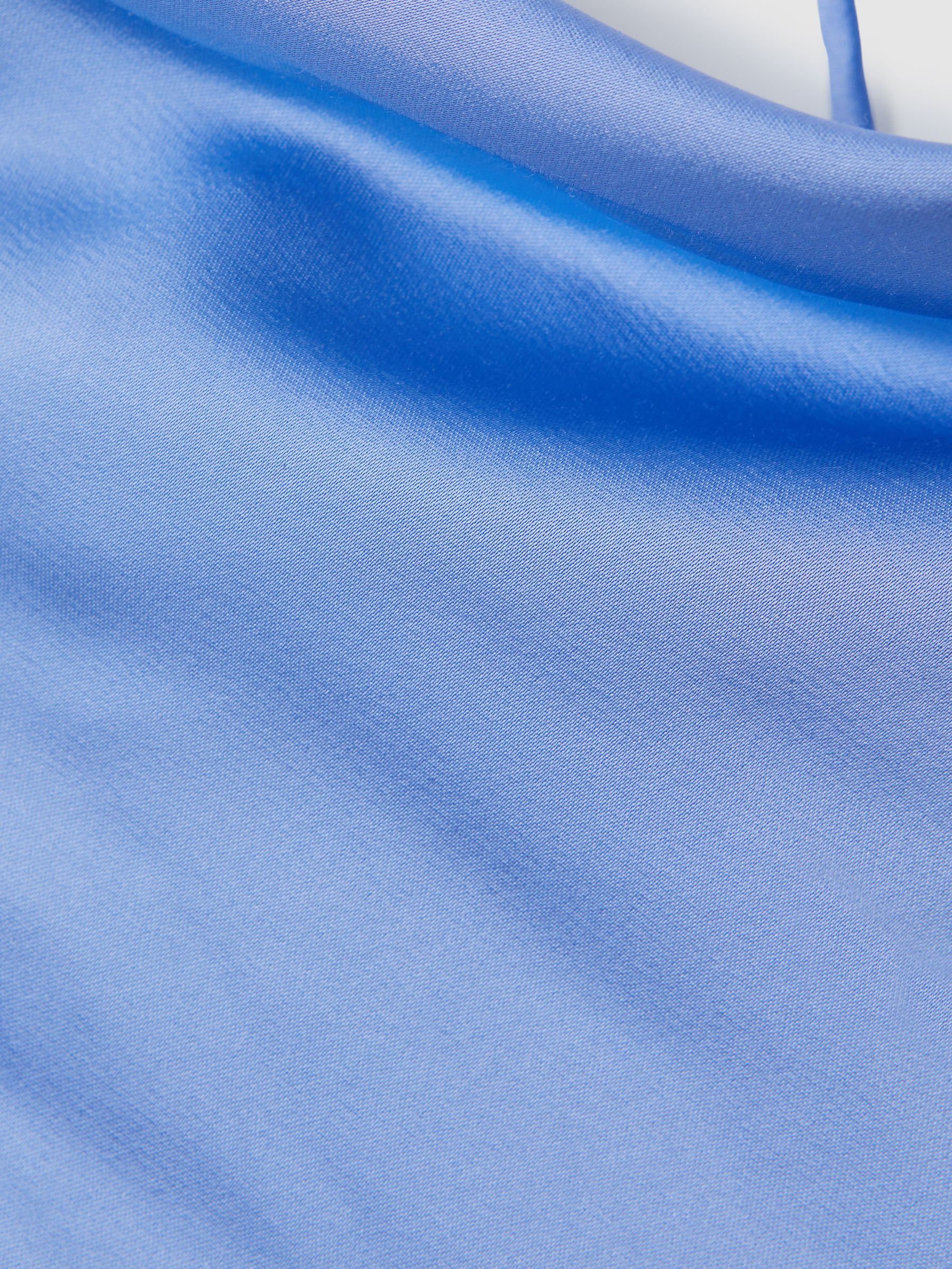 Significant Other Satin Cowl Neck Mini Dress in Blue - Image 6 of 6