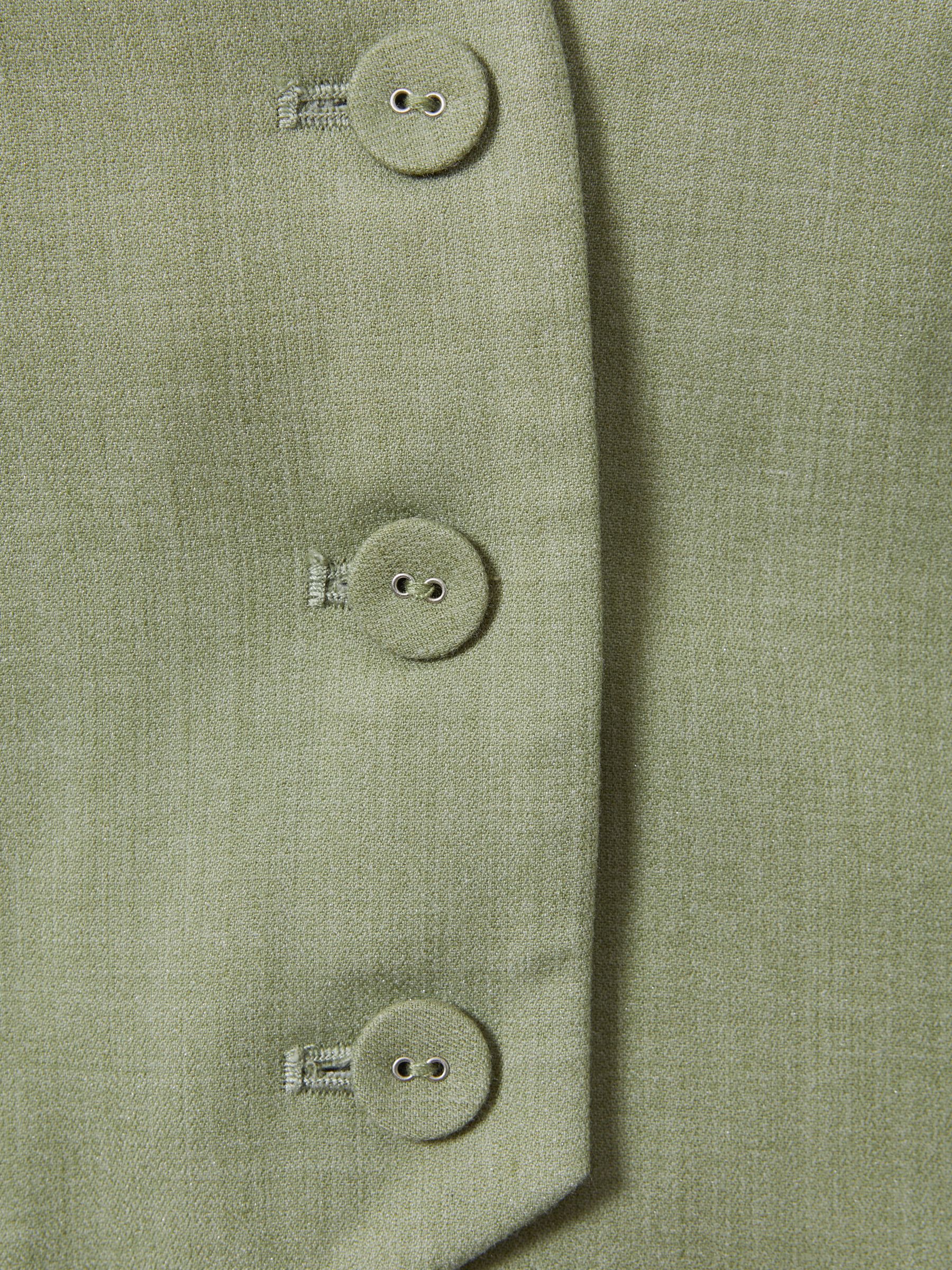 Significant Other Adjustable Single-Breasted Waistcoat in Sage - Image 6 of 6