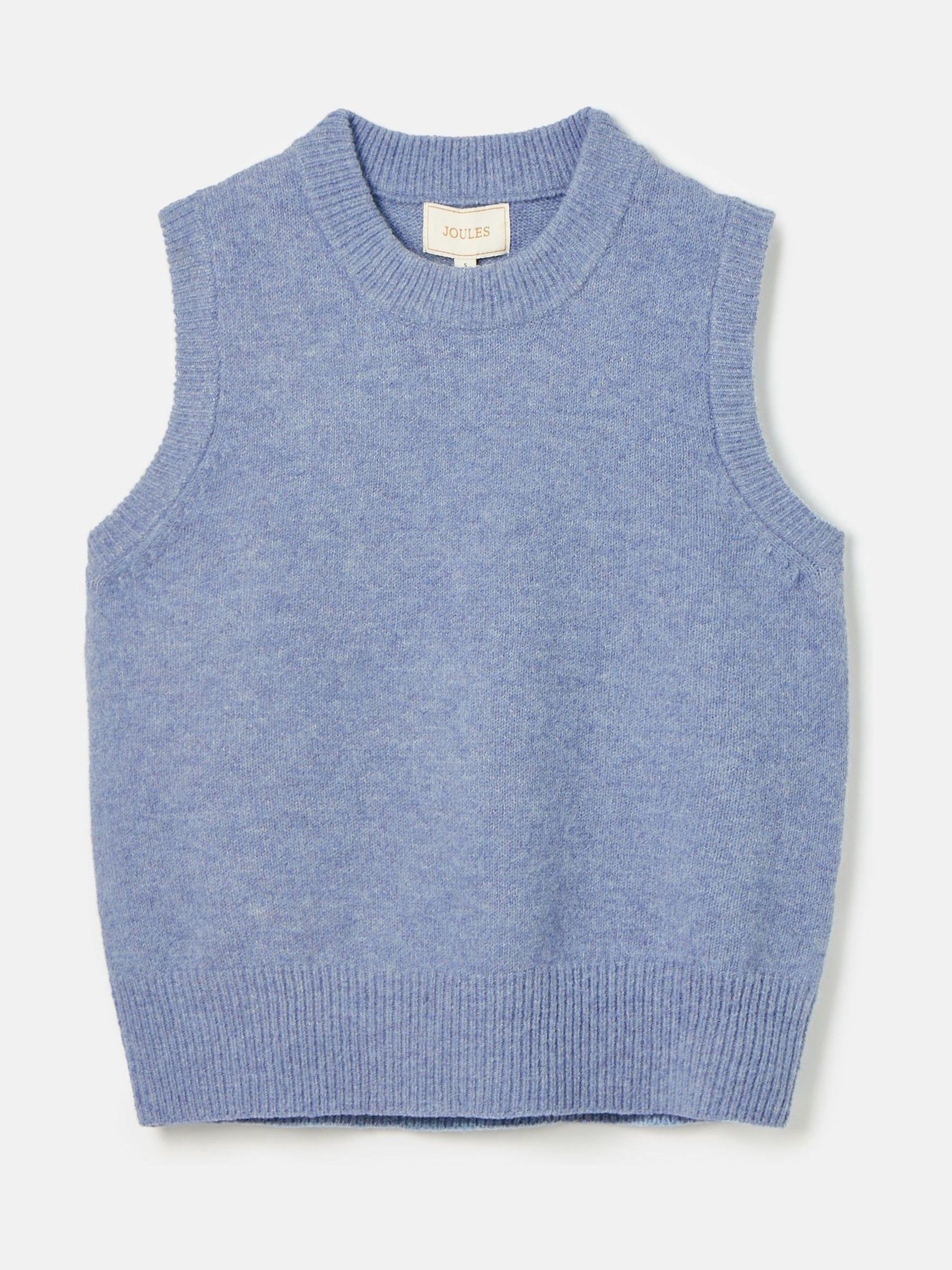 Holly Light Blue Regular Fit Knitted Vest - Image 7 of 7