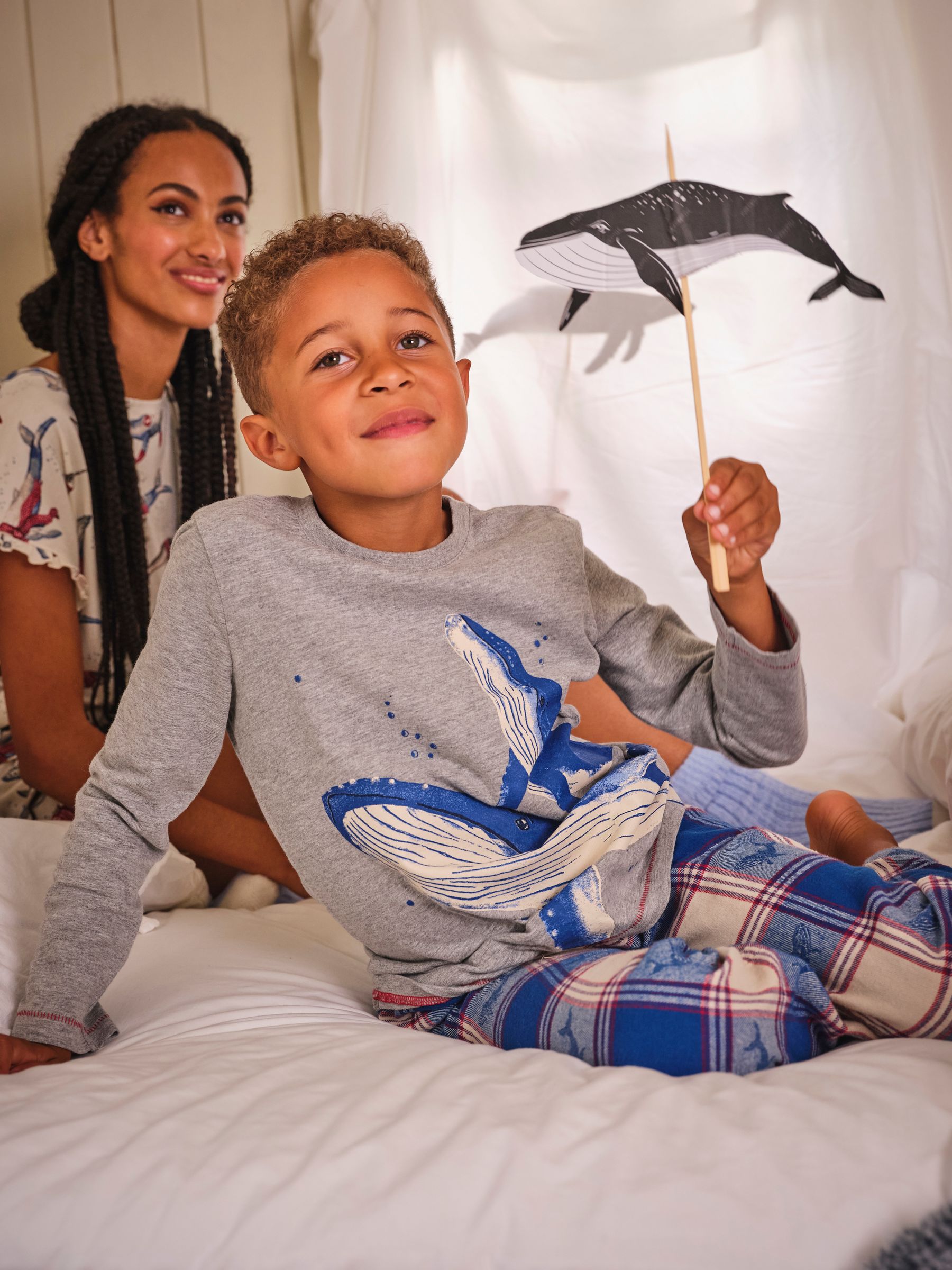 Blue Shelter Whale Pyjama Set - Image 1 of 6