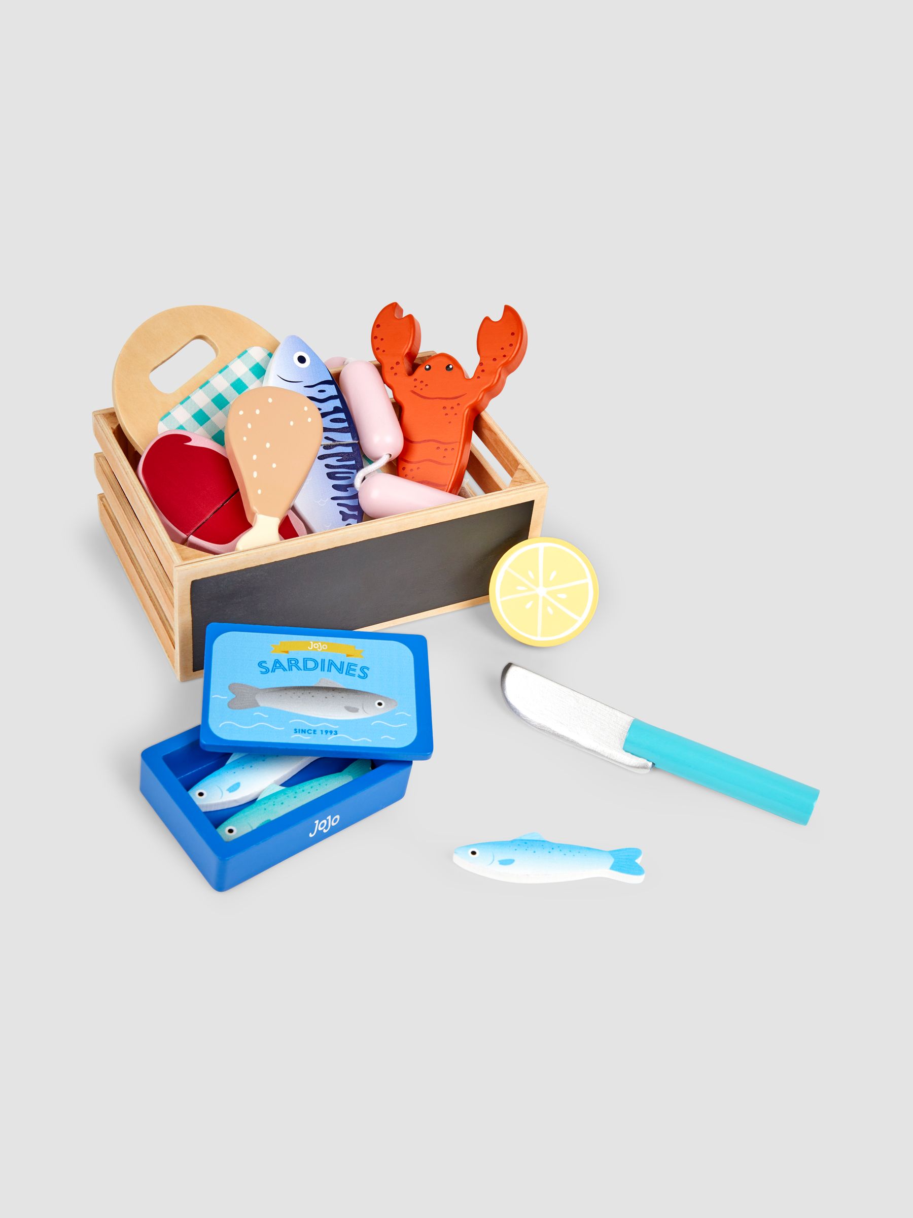 Blue Play Food Set - Image 1 of 9