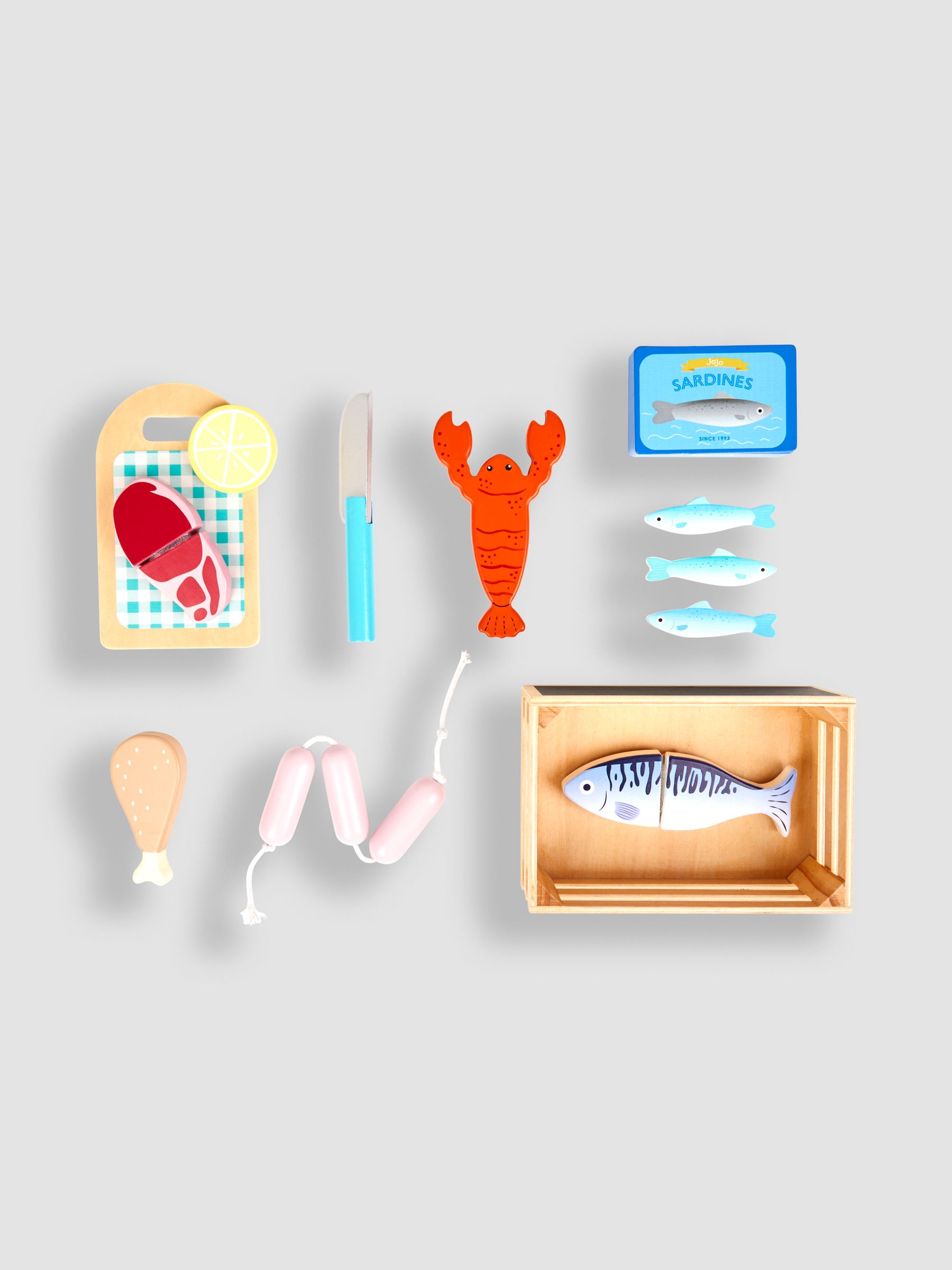 Blue Play Food Set - Image 8 of 9