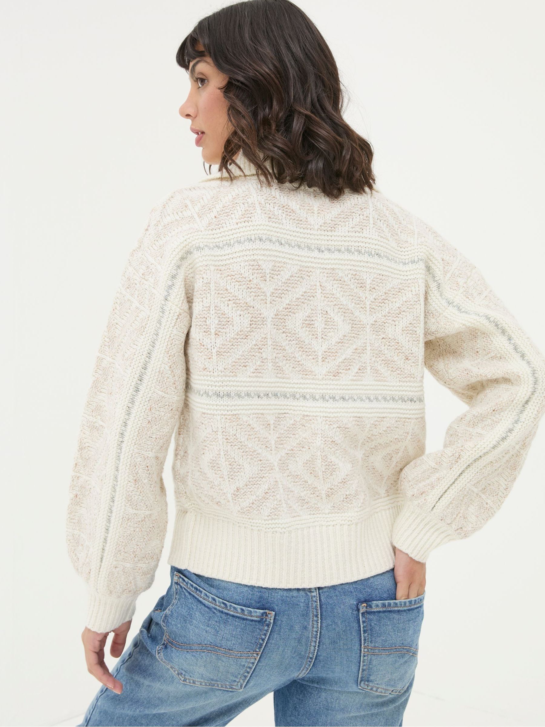 Ivory Haisley Pattern Cardigan - Image 2 of 6