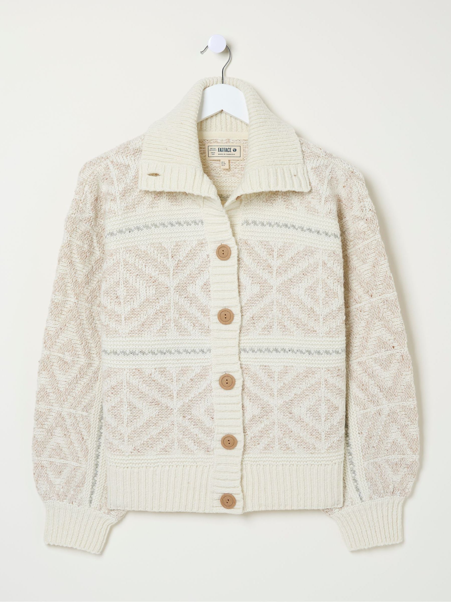 Ivory Haisley Pattern Cardigan - Image 6 of 6