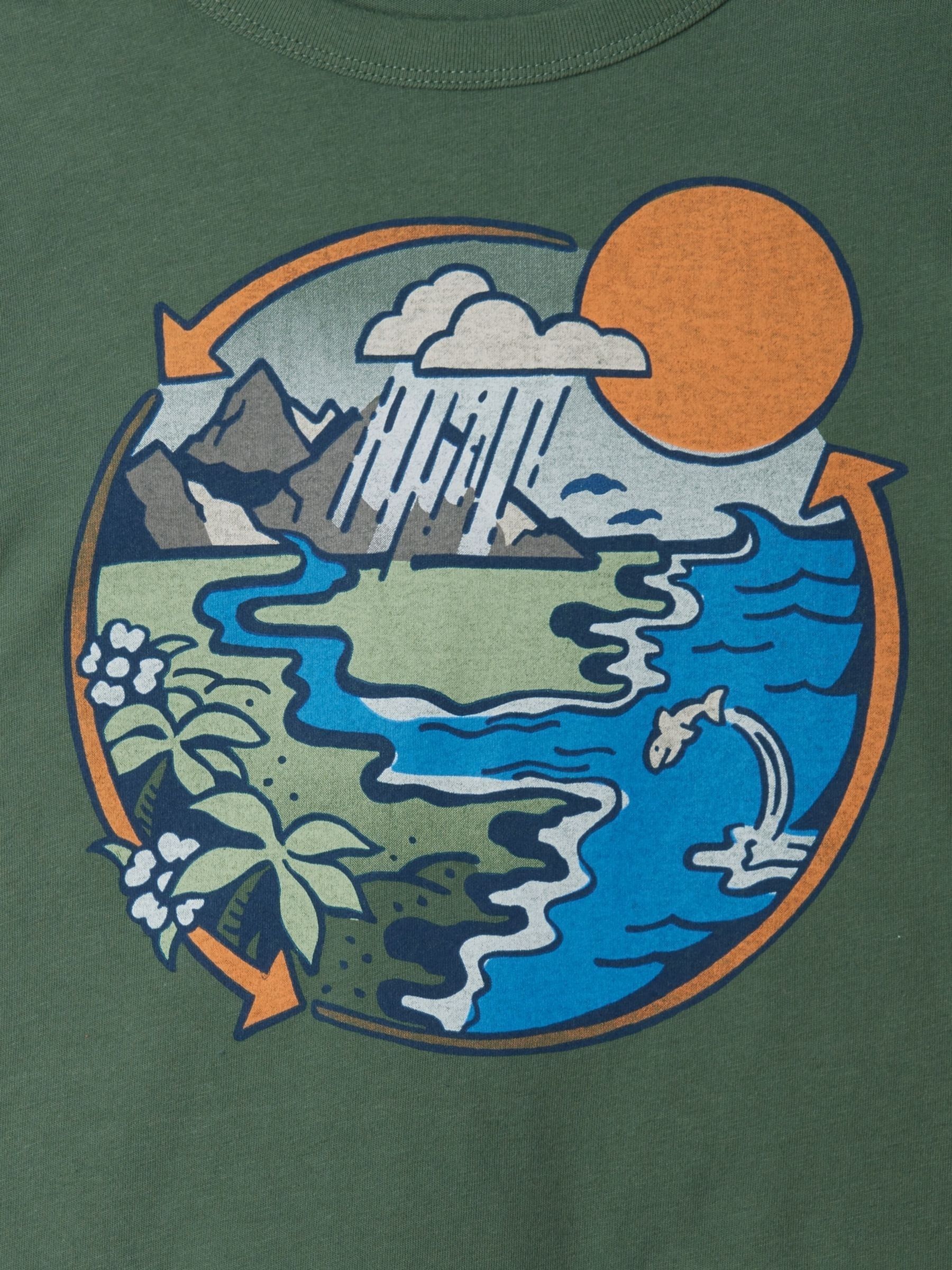 Green Graphic Crew Neck Short Sleeve T-Shirt (4-13yrs) - Image 2 of 2